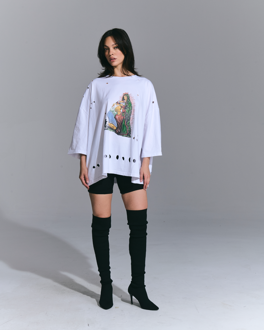 T-shirt stampata White