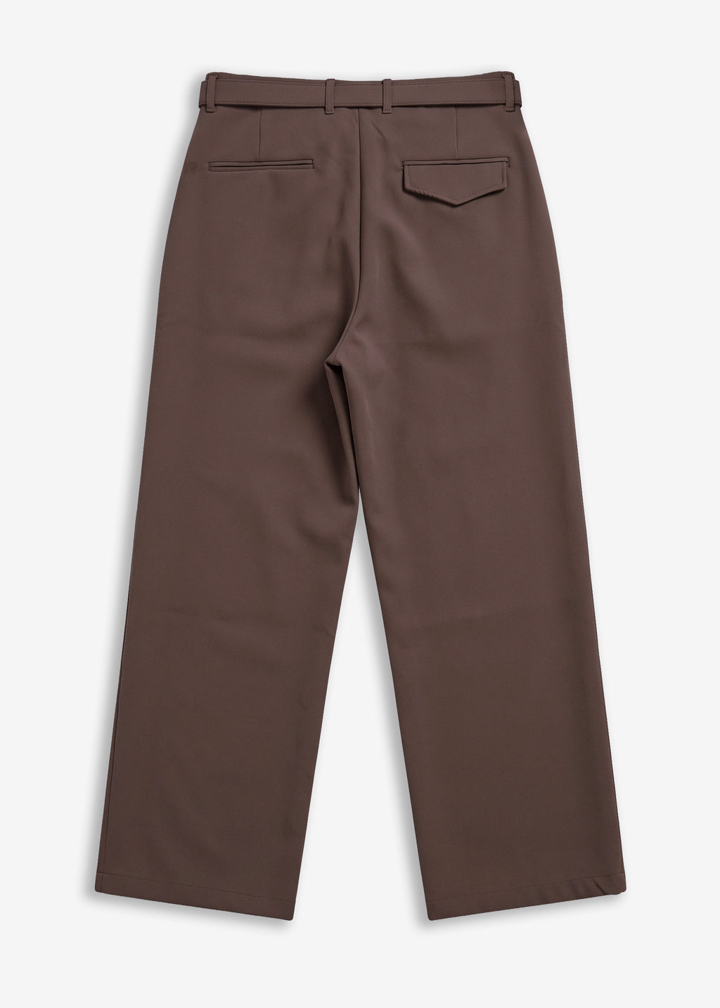 Pantalone classico sartoriale con cinturino Brown