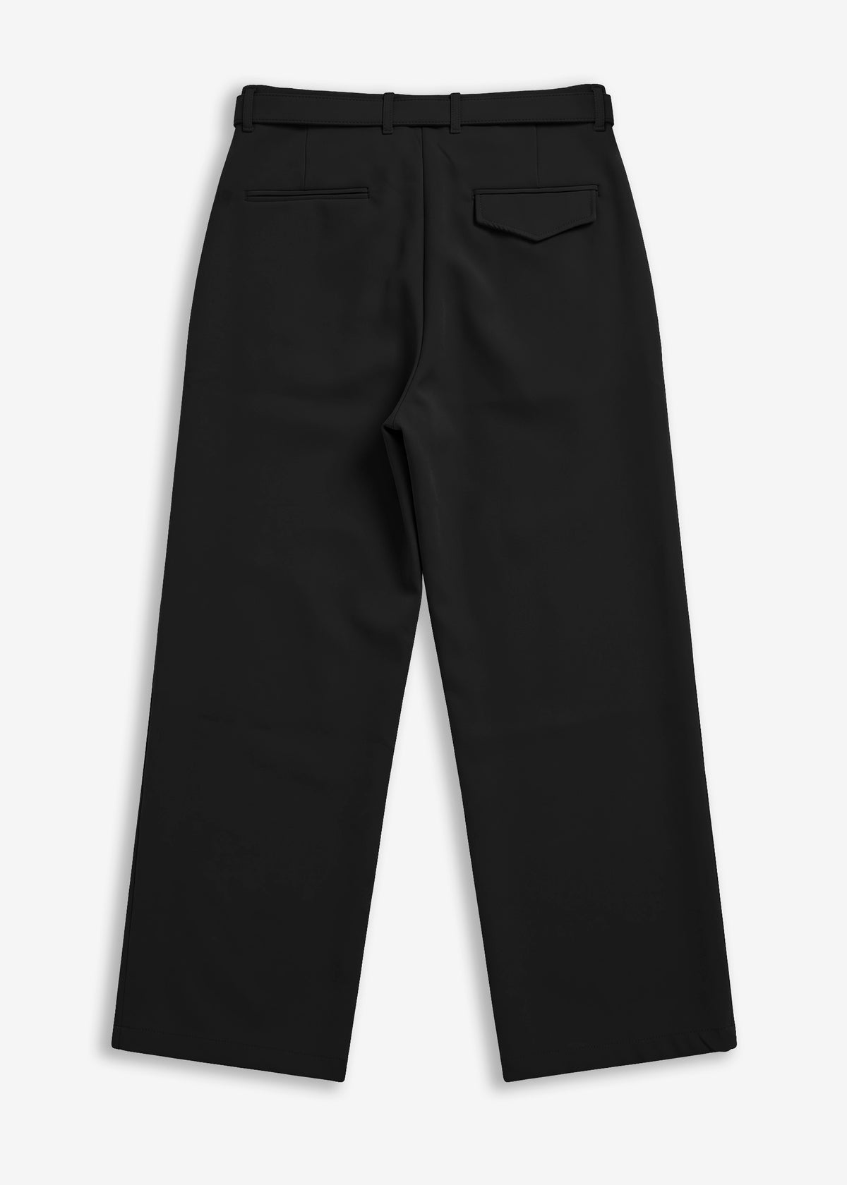 Pantalone classico sartoriale con cinturino Black