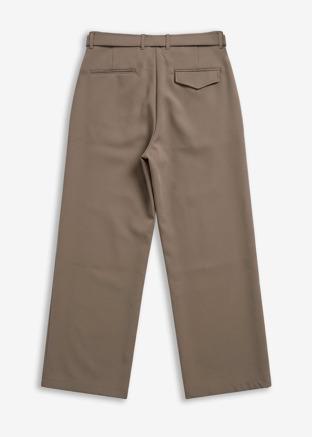 Pantalone classico sartoriale con cinturino Beige