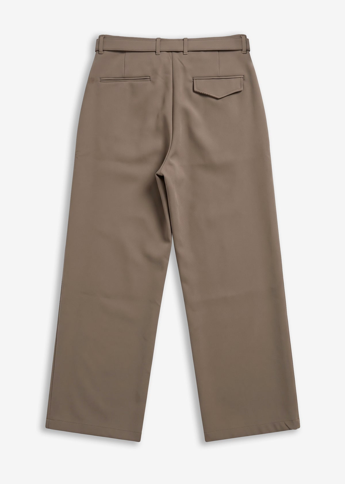 Pantalone classico sartoriale con cinturino Beige
