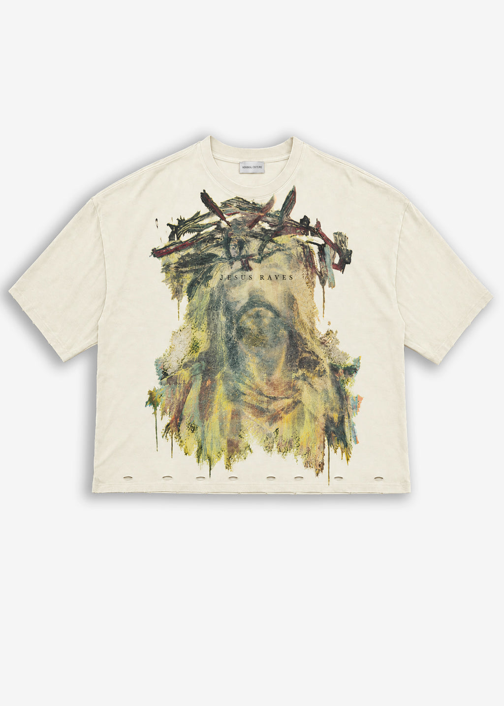 T-shirt stampa fronte/retro Jesus Cream