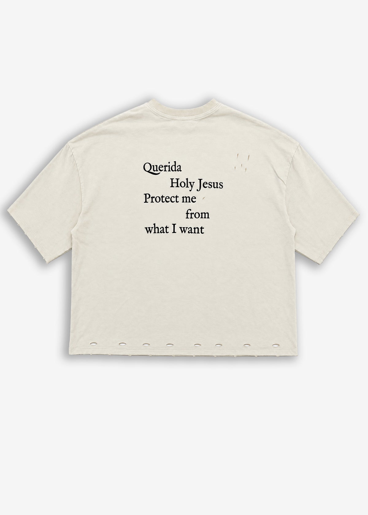 T-shirt stampa fronte/retro Jesus Cream