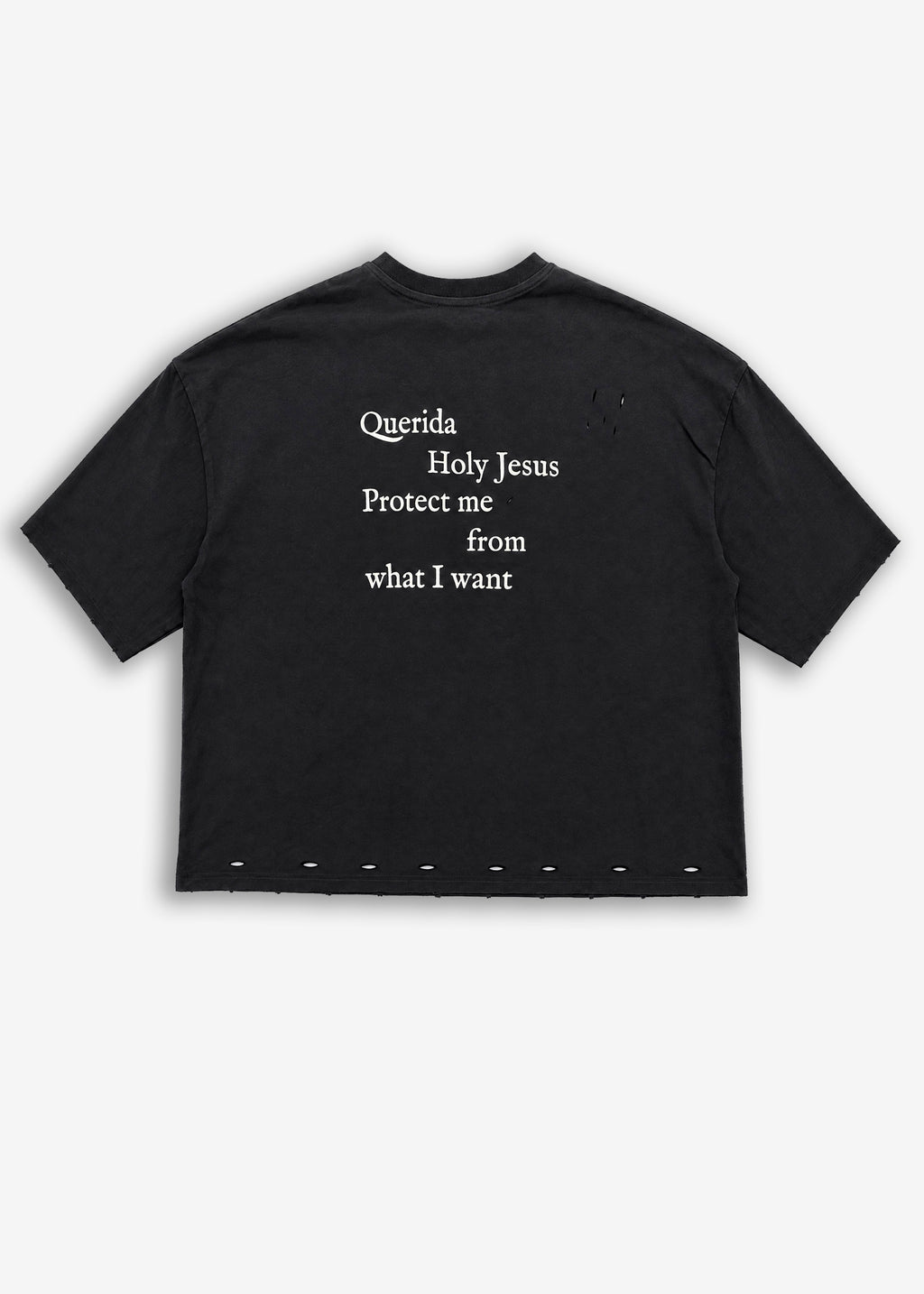 T-shirt stampa fronte/retro Jesus Black