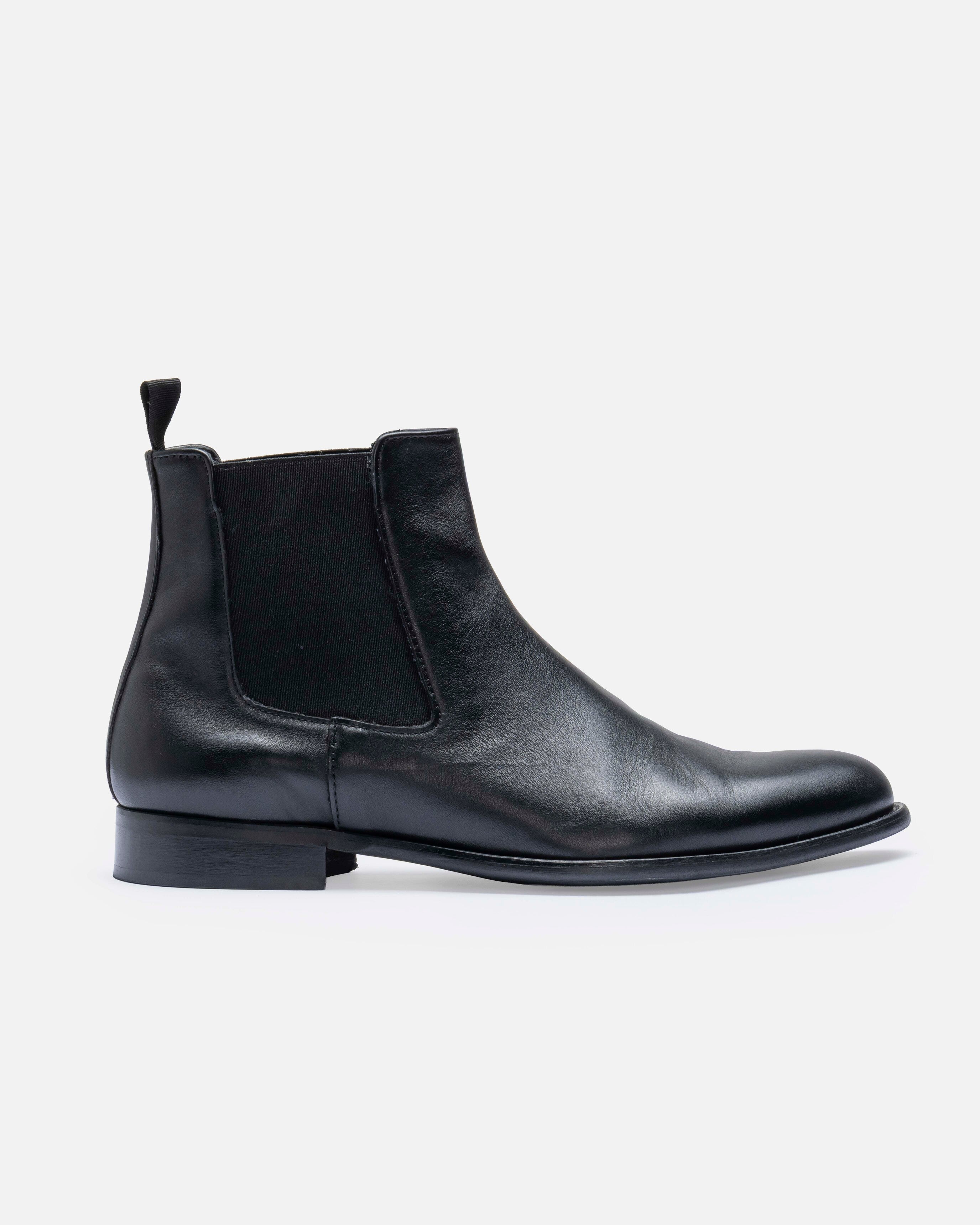 Stivaletto Chelsea in vitello Black