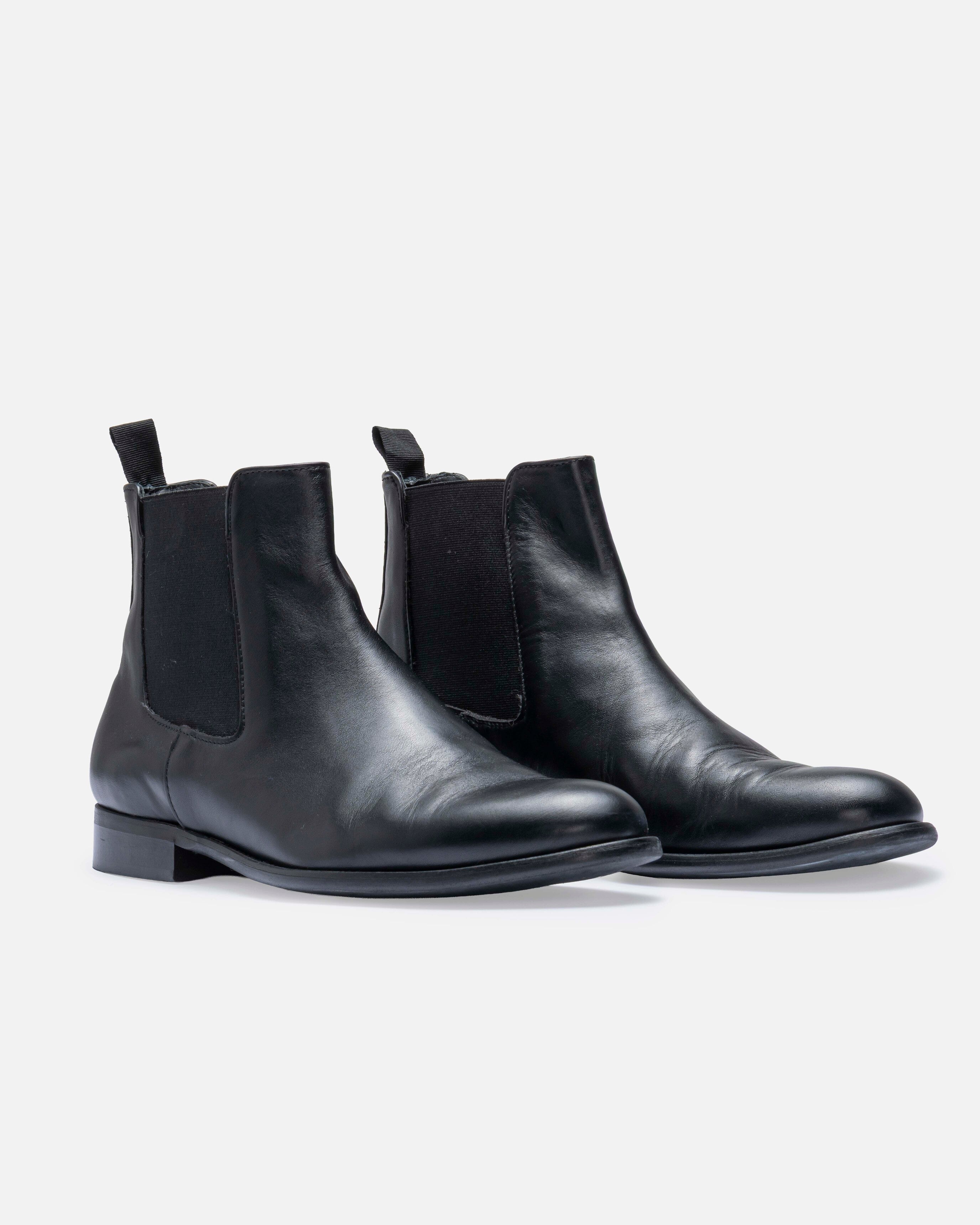 Stivaletto Chelsea in vitello Black