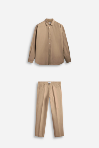 Completo over shirt / pant Beige