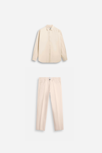 Completo over shirt / pant Cream