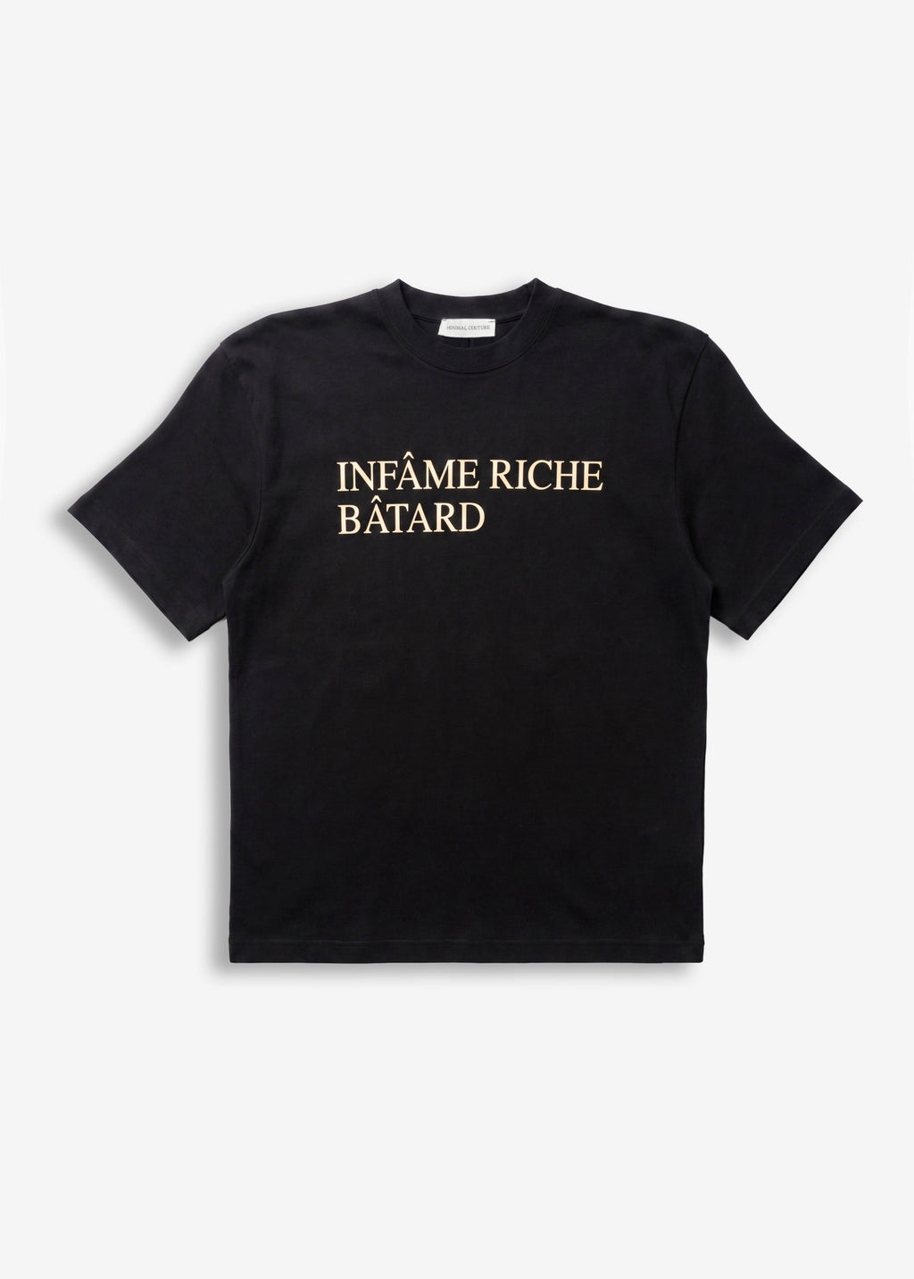 T-shirt con spalline Minimal Infame Black