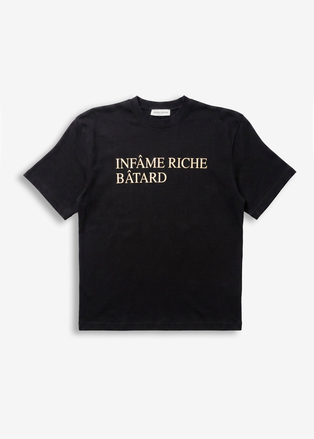 T-shirt con spalline Minimal Infame Black