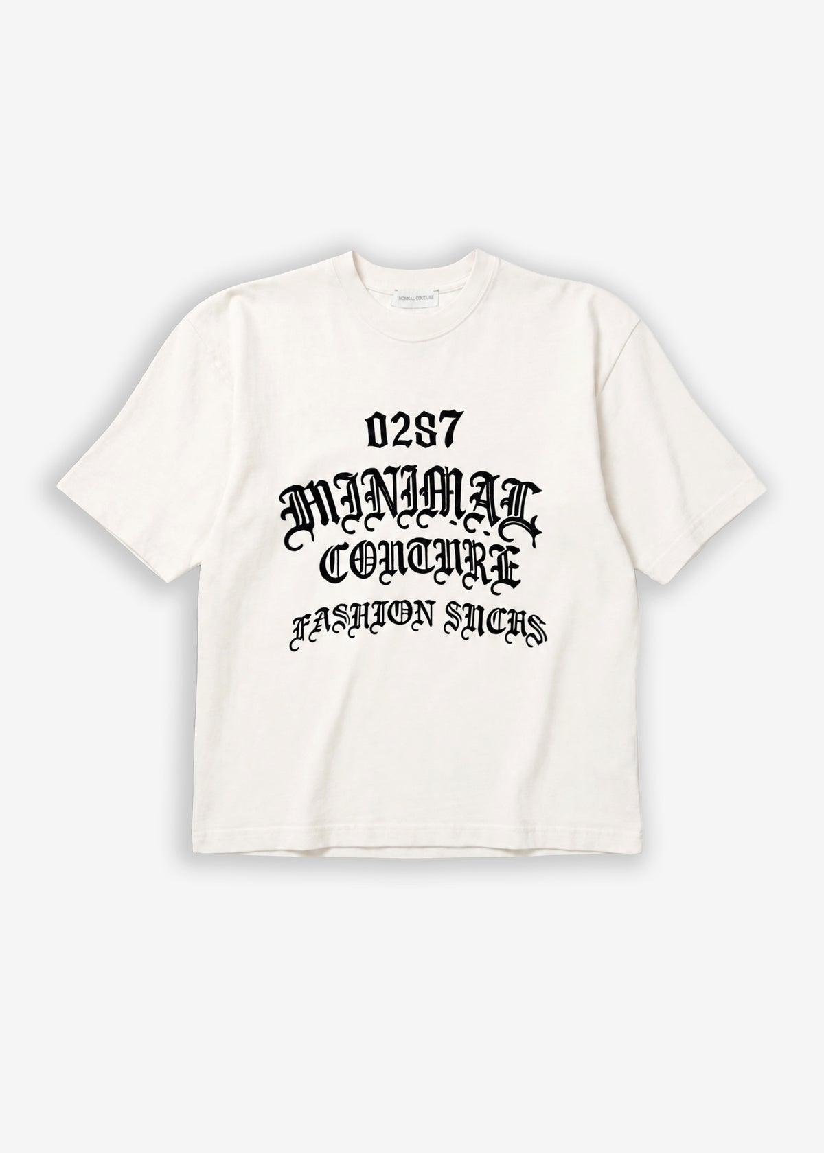 T-shirt con spalline Minimal 0287 gothic White