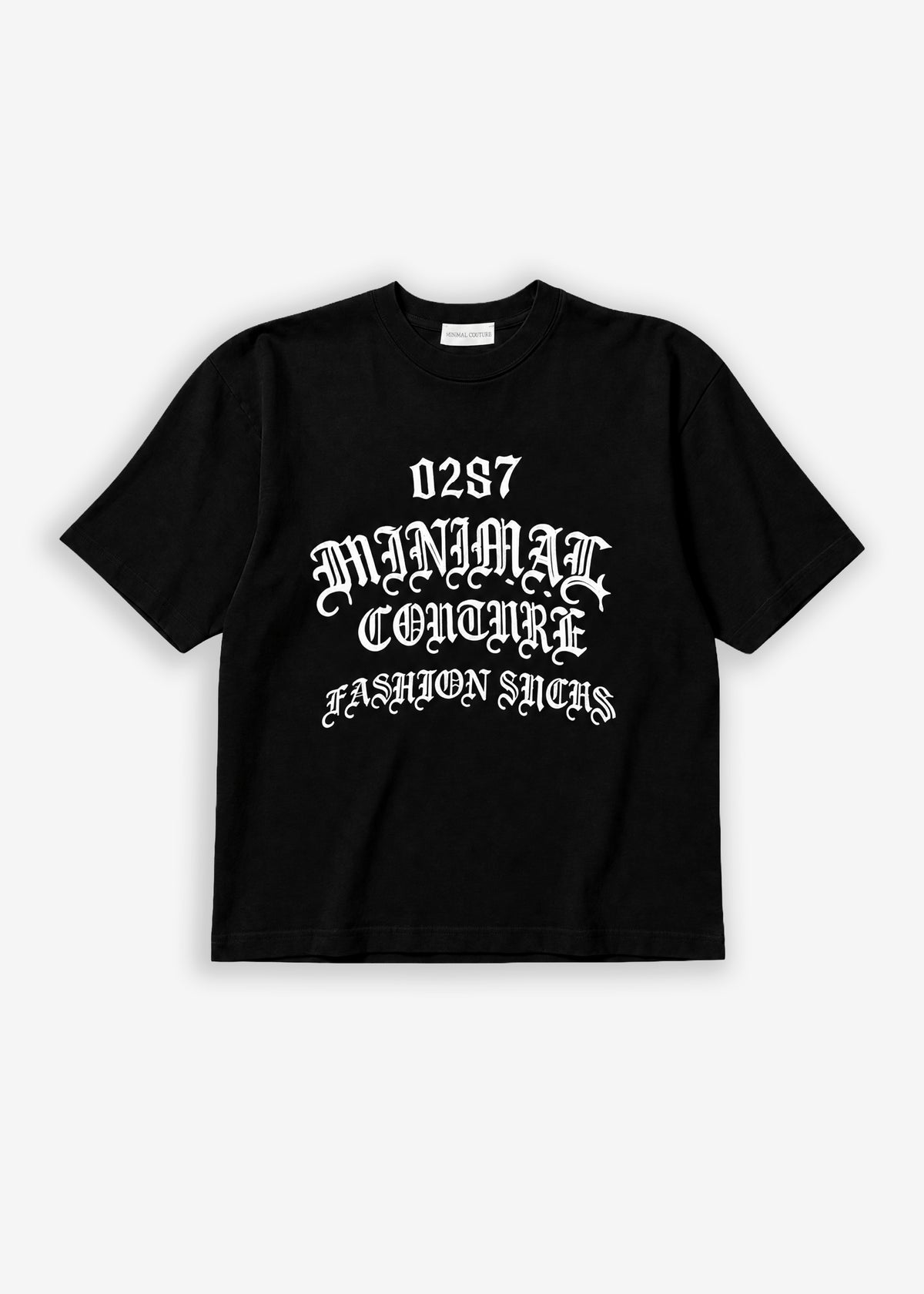 T-shirt con spalline Minimal 0287 gothic Black