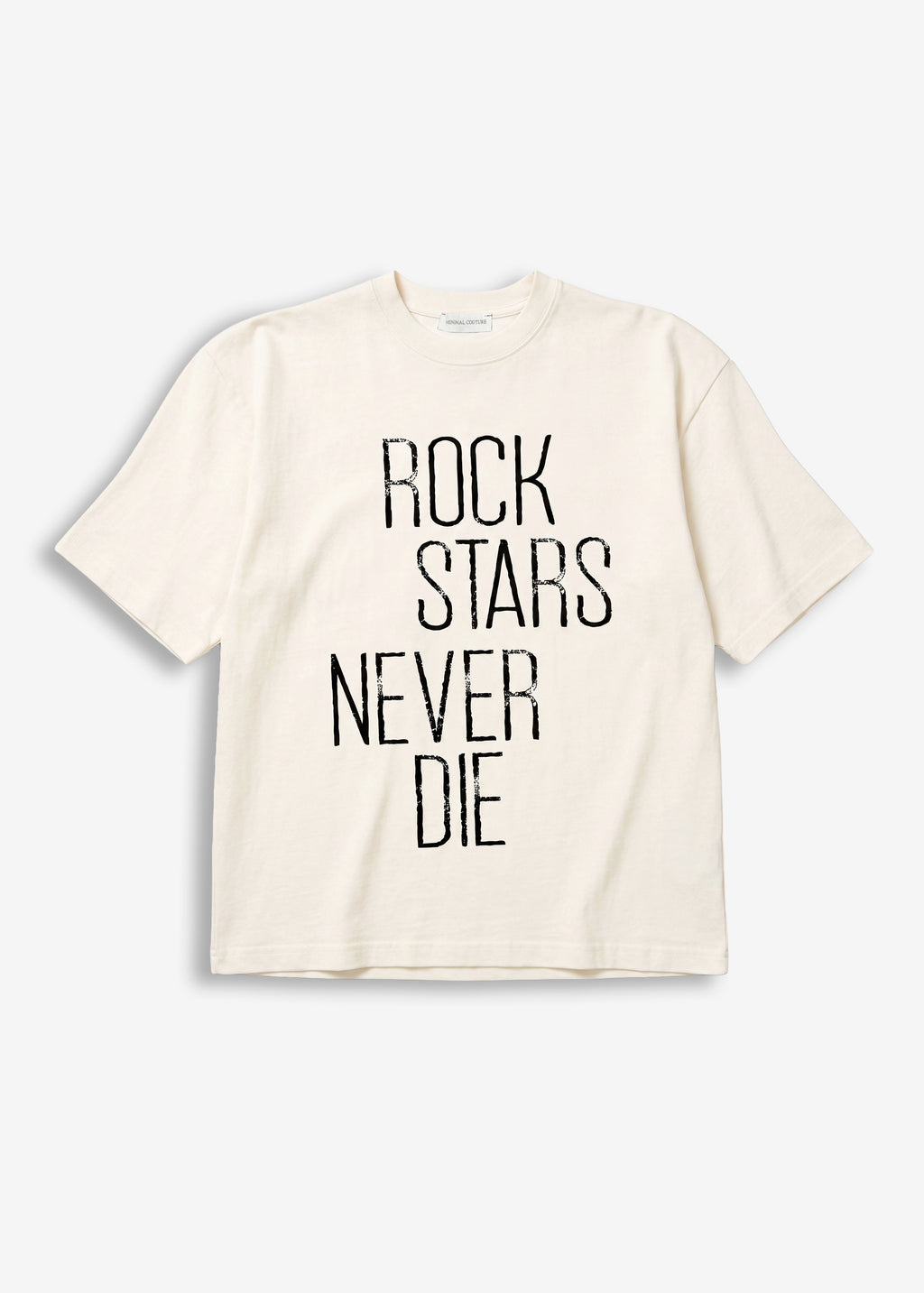 T-shirt con spalline Minimal Rock White