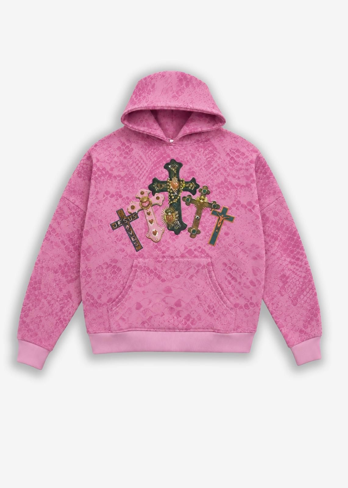 Hoodie tracksuit Croci color Fuxia