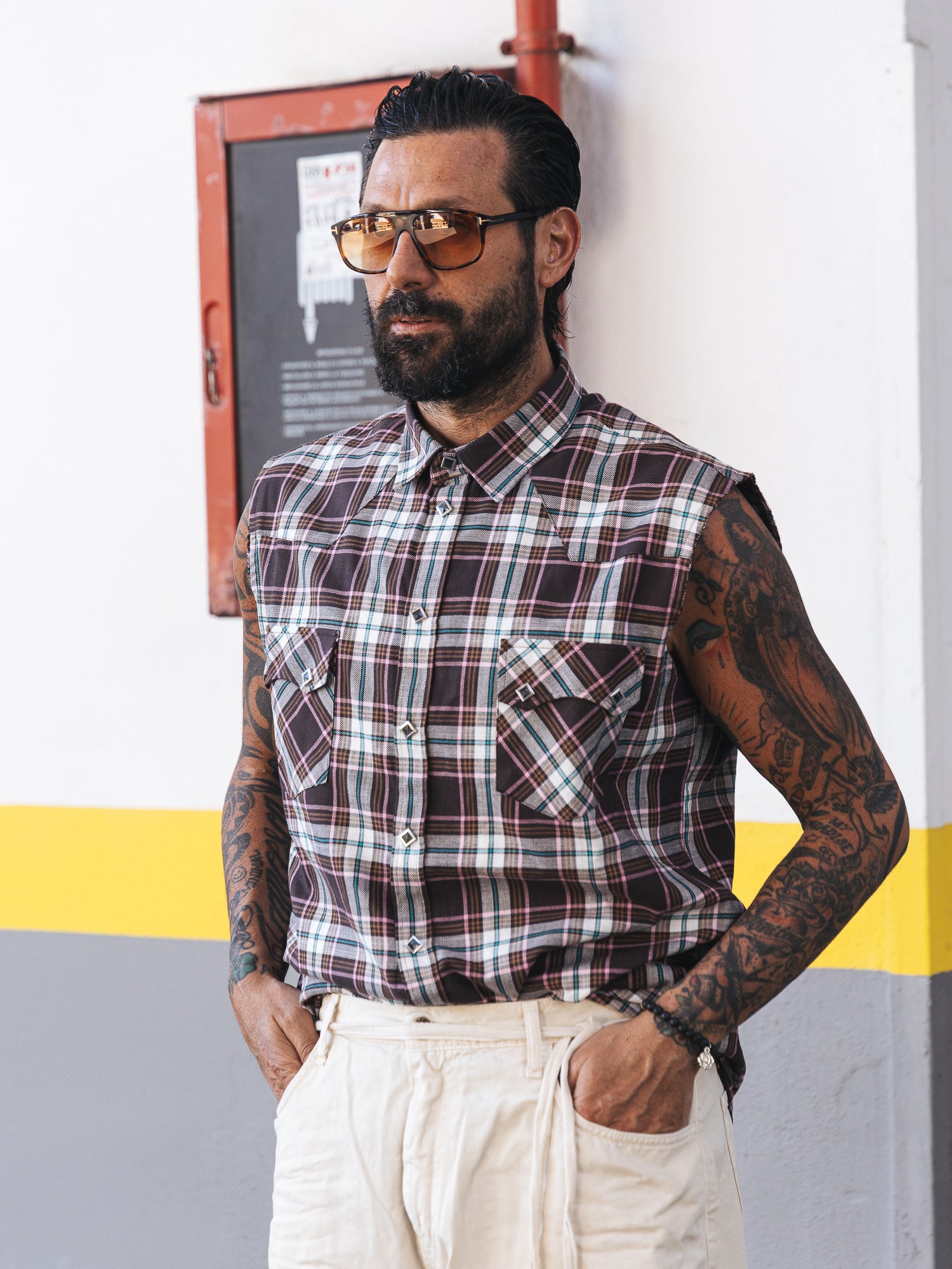Camicia Smanicata country Pink