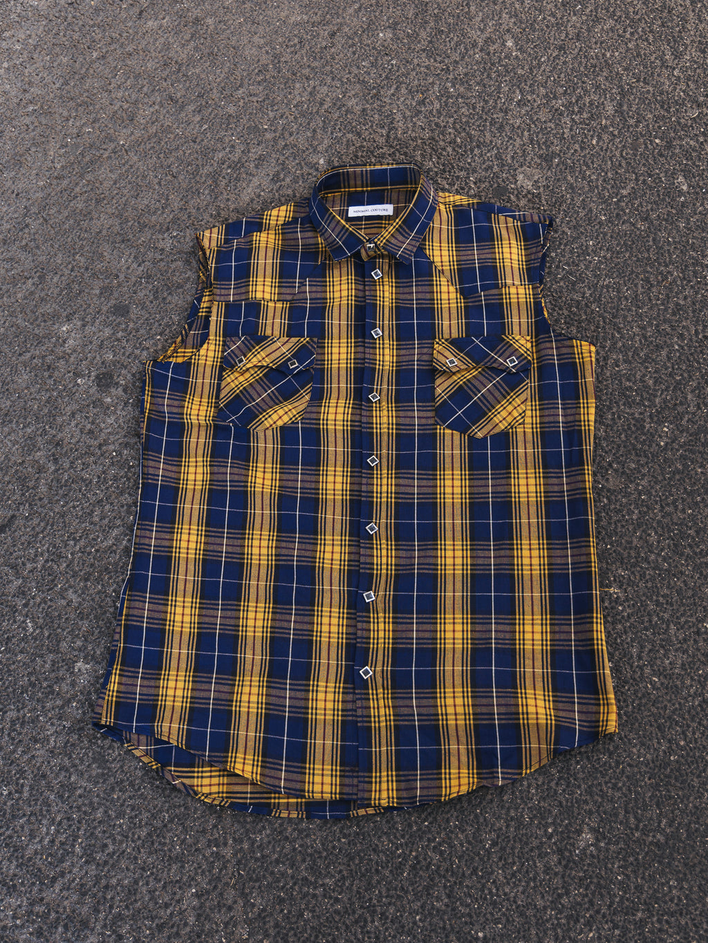 Camicia Smanicata country Yellow
