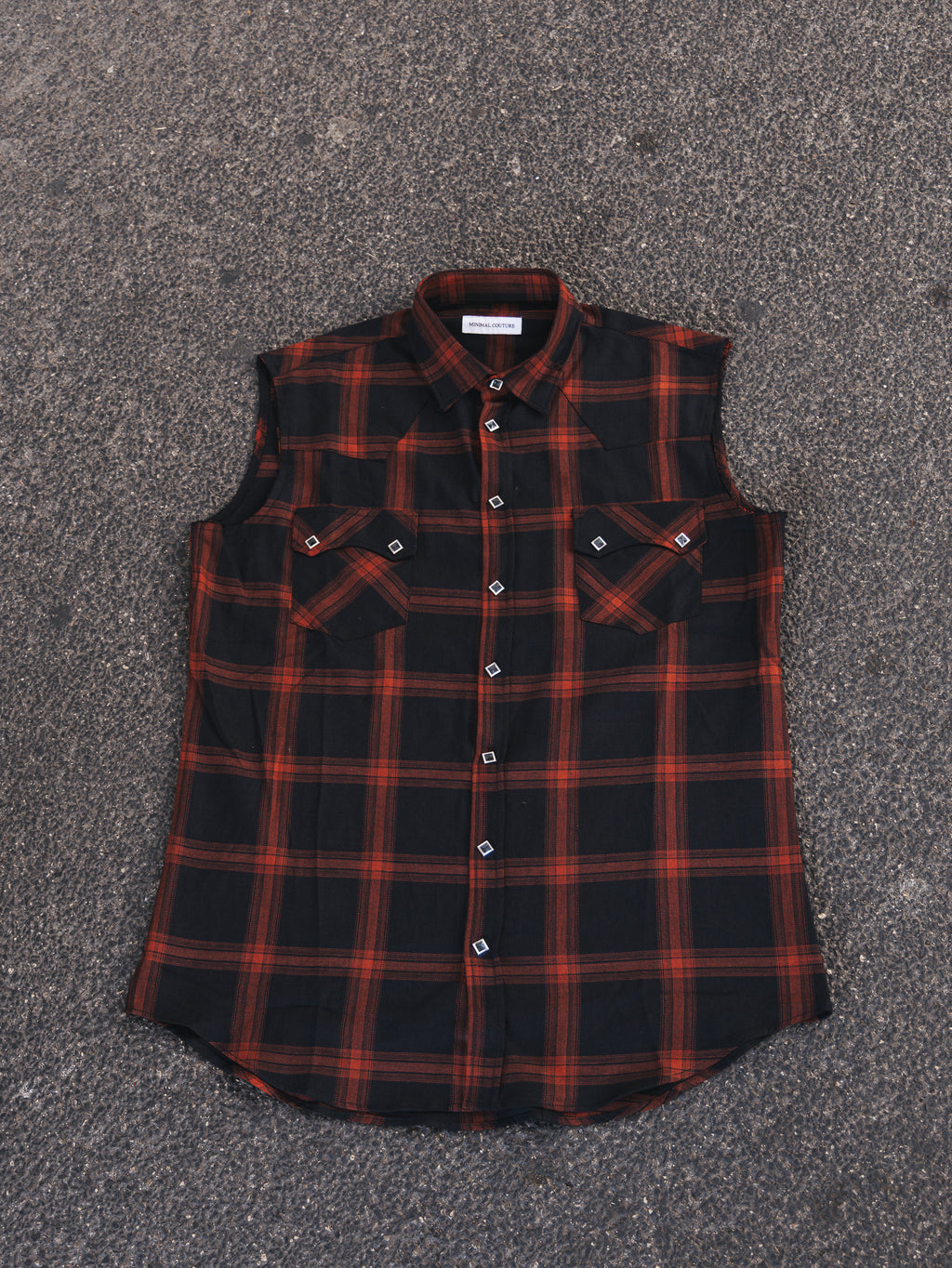 Camicia Smanicata country Black