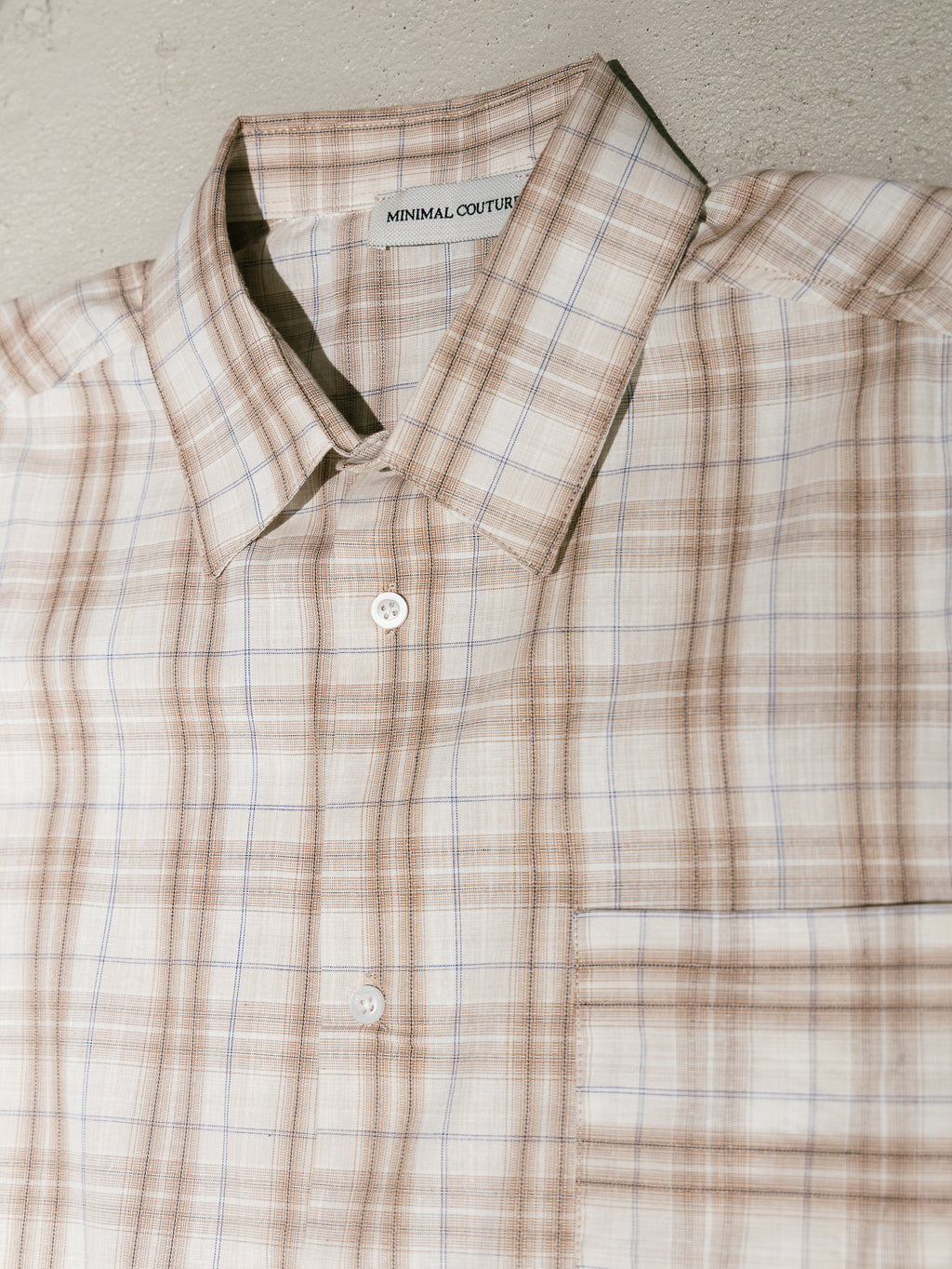Camicia check con laccio regolabile Sand