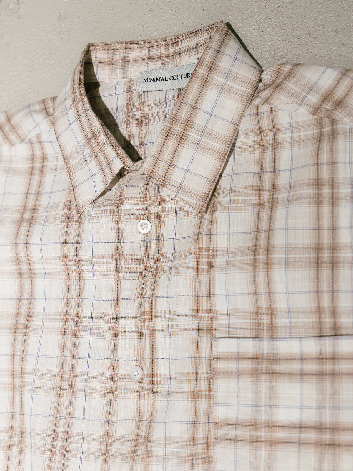 Camicia check con laccio regolabile Sand