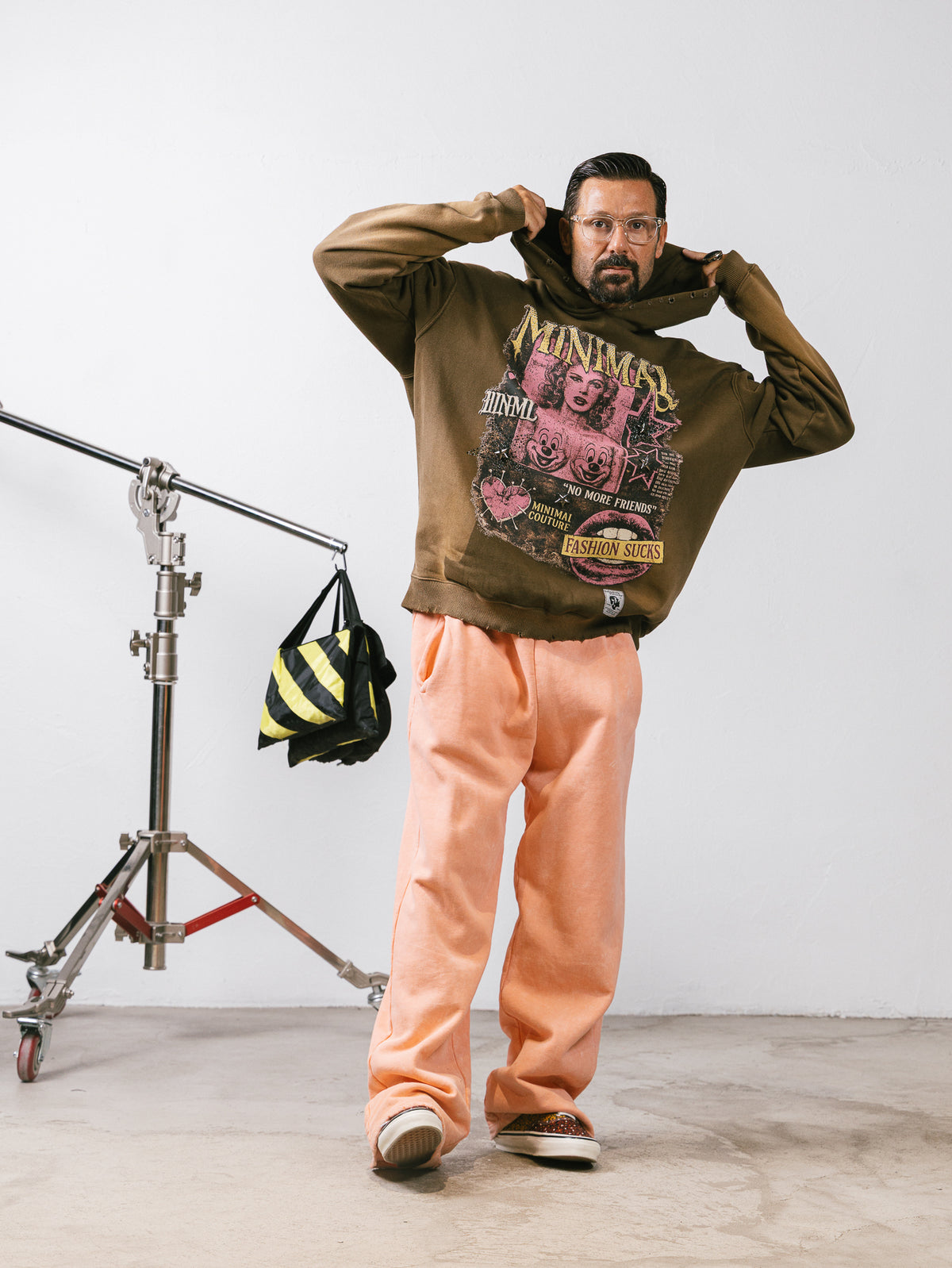 Pantalone washed Coral
