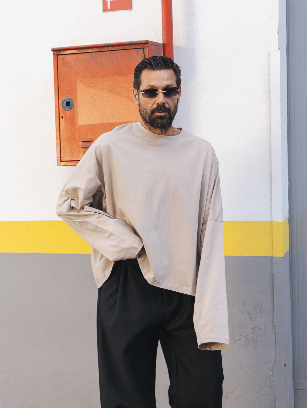 Longsleeve crop over Limited Edition Luna Beige
