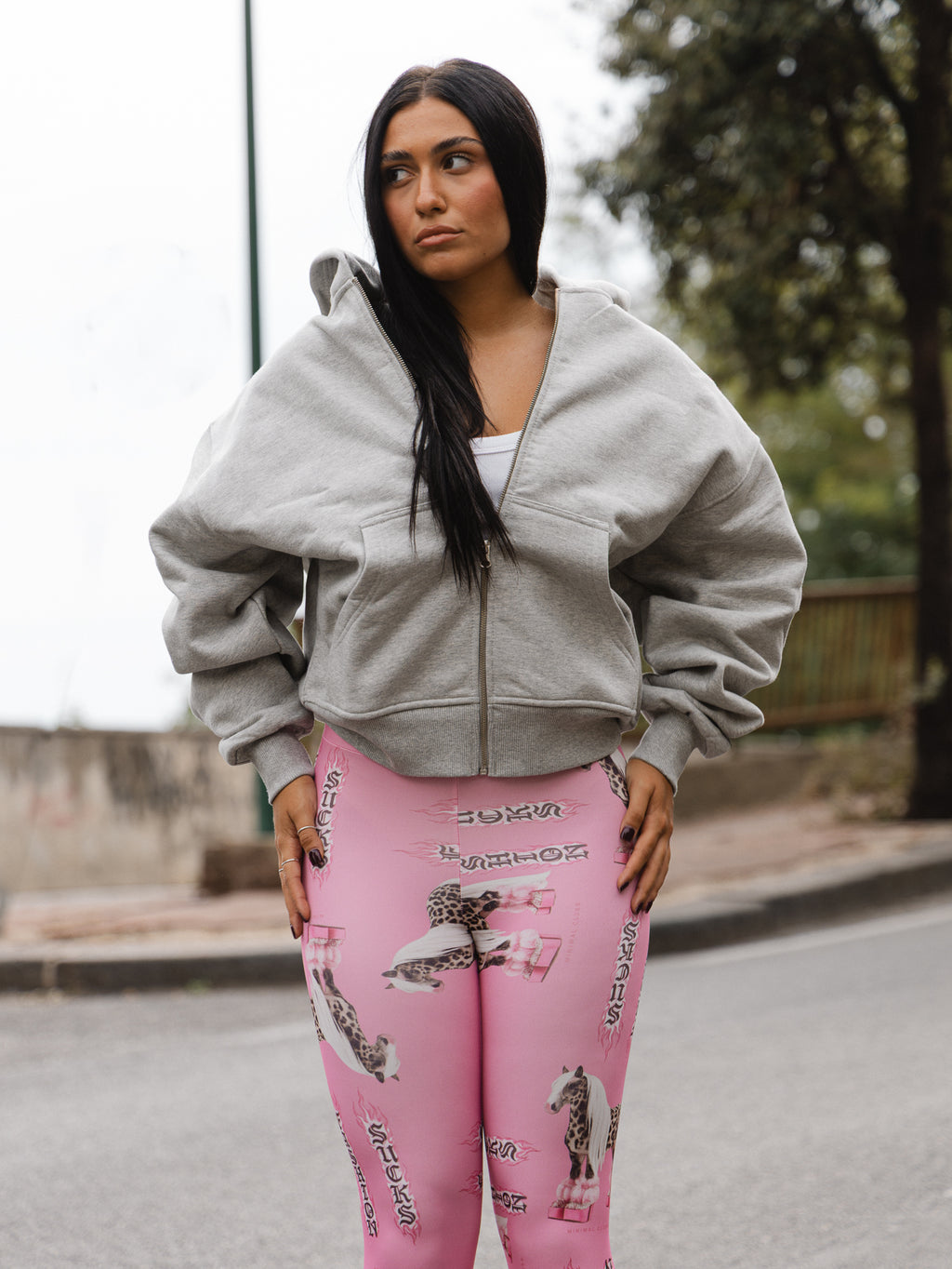 Felpa zip tracksuit tex premium Grey