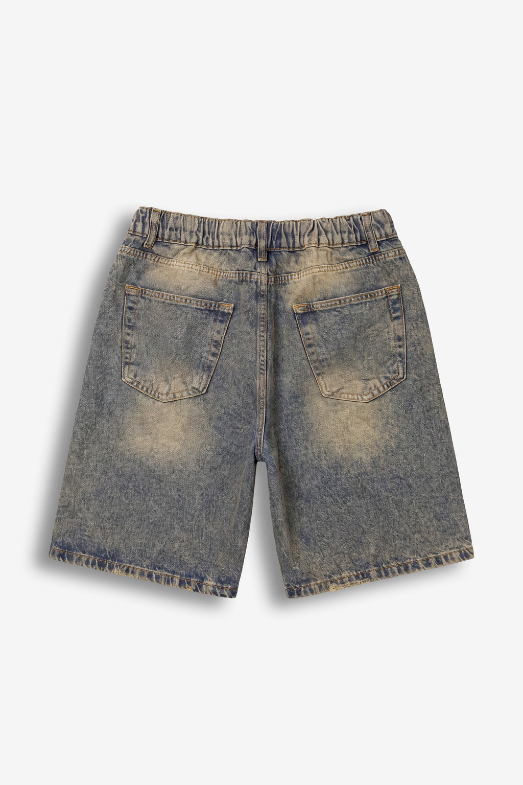 Bermuda in denim full crystal Blue