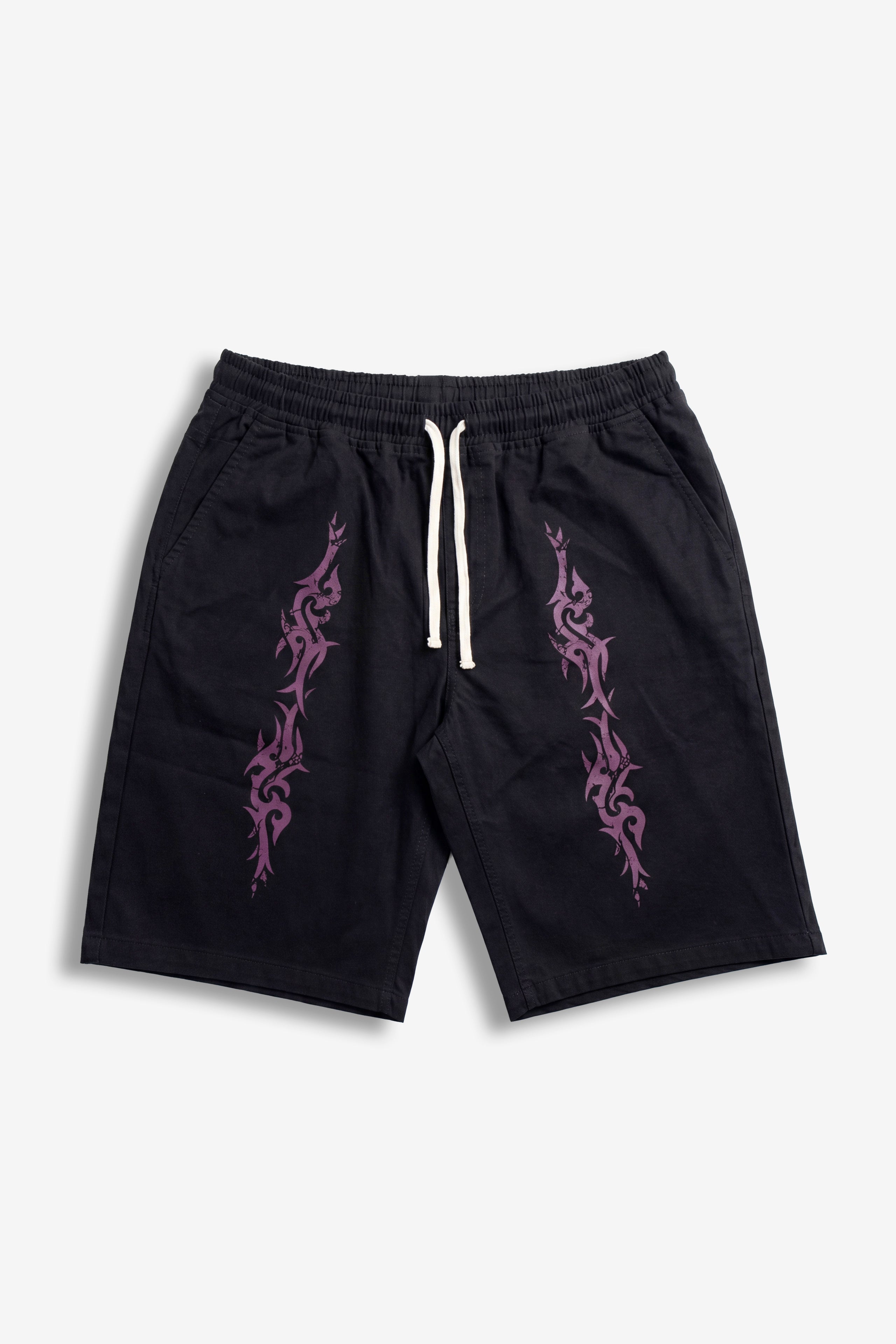 Bermuda con stampa tribal black