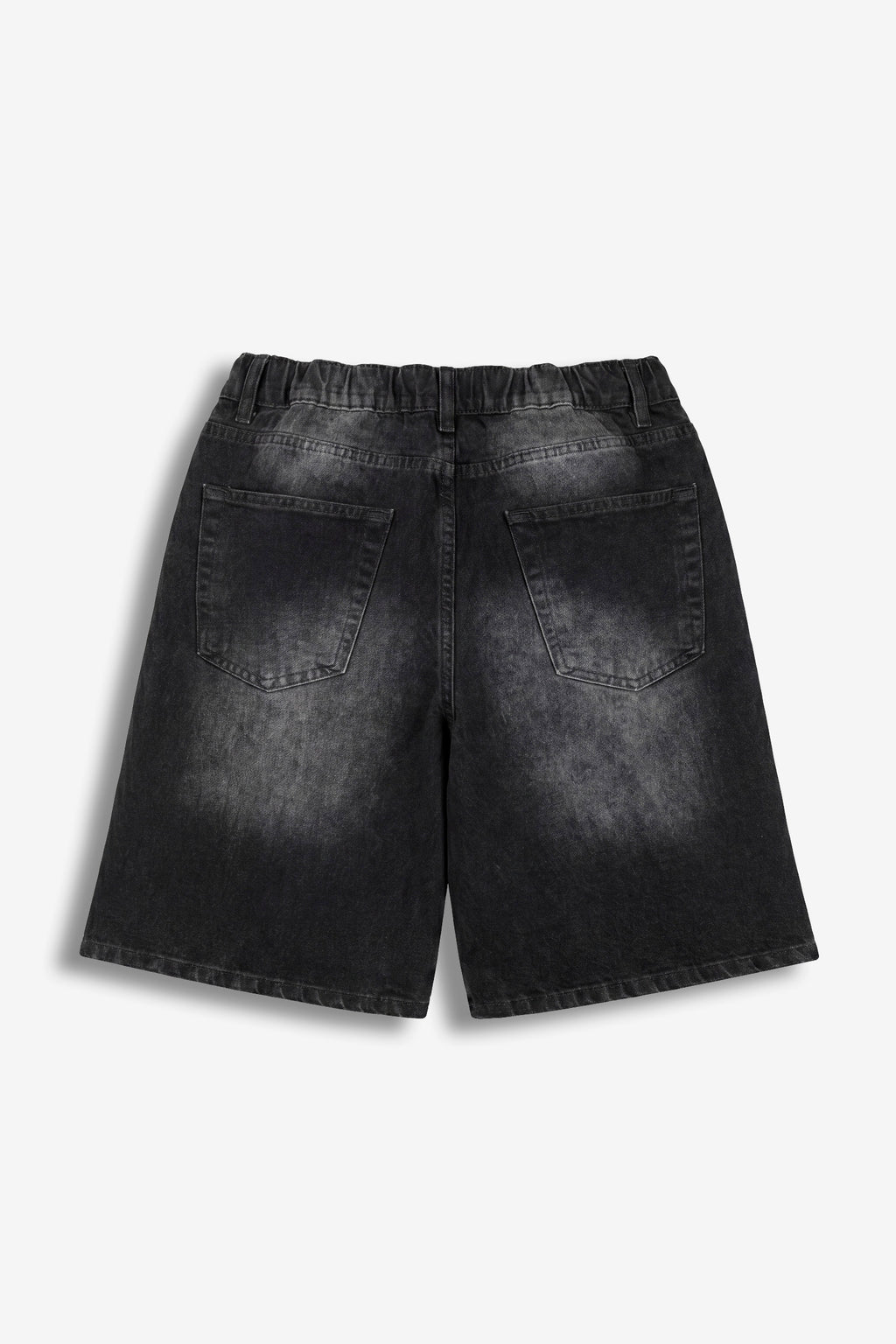 Bermuda in denim full crystal Black