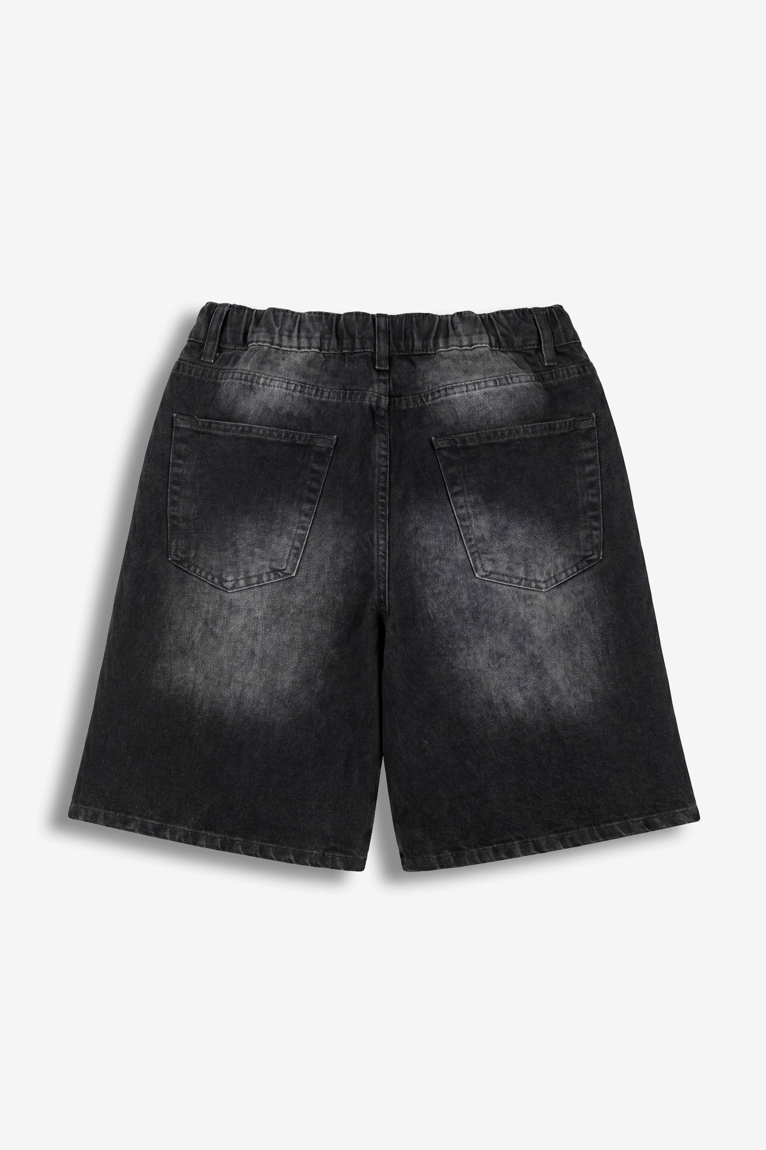 Bermuda in denim full crystal Black