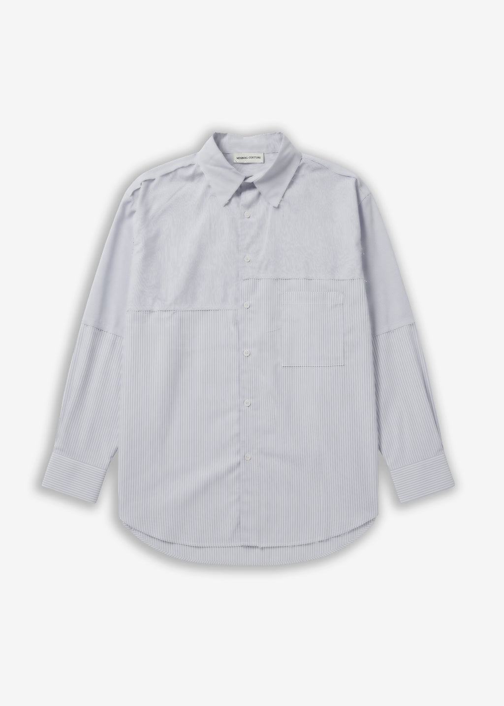 Camicia fantasia rigata spezzata Grey