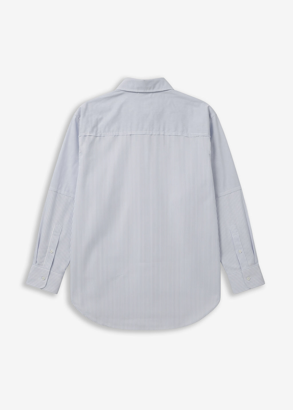 Camicia fantasia rigata spezzata Grey