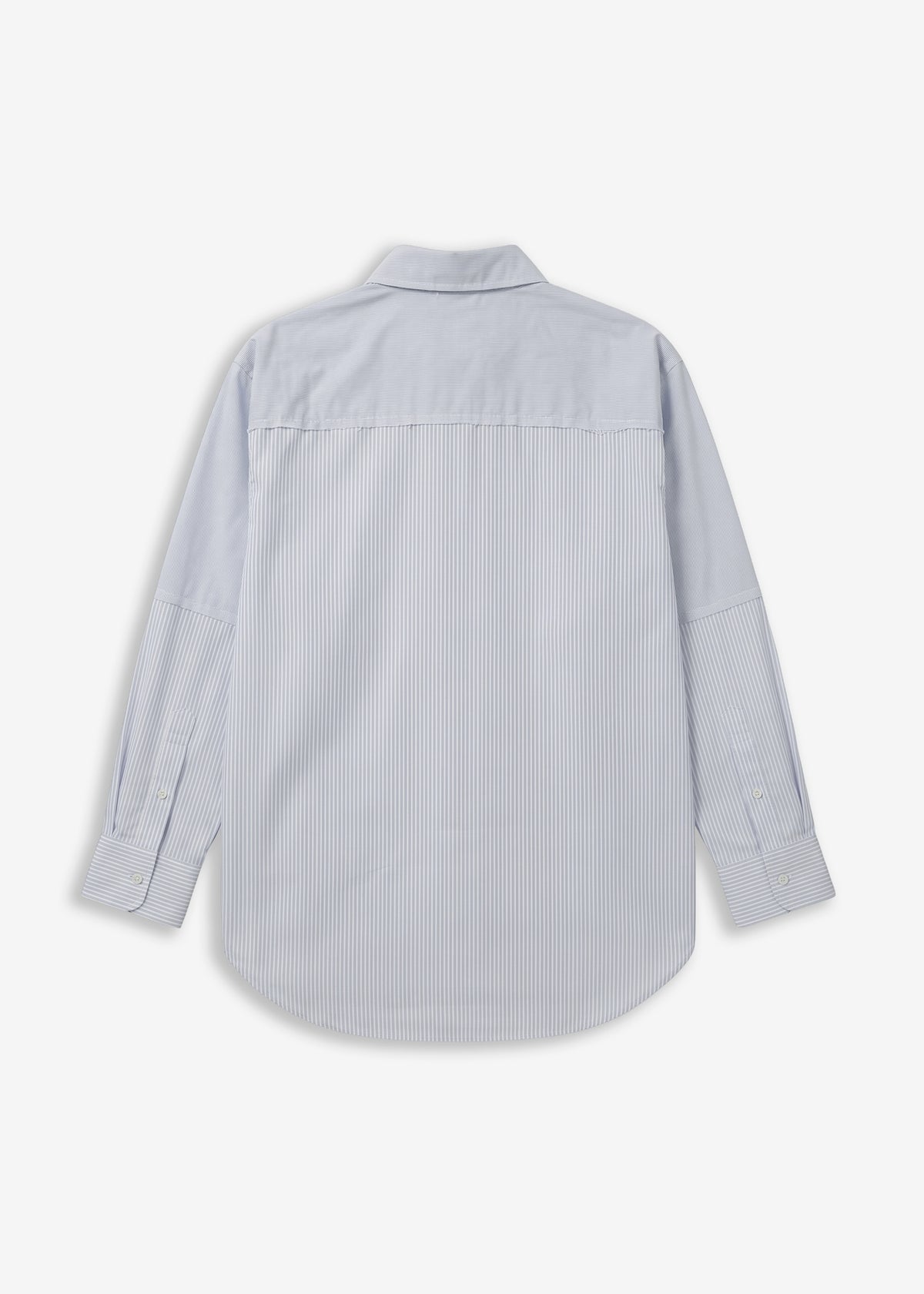 Camicia fantasia rigata spezzata Grey