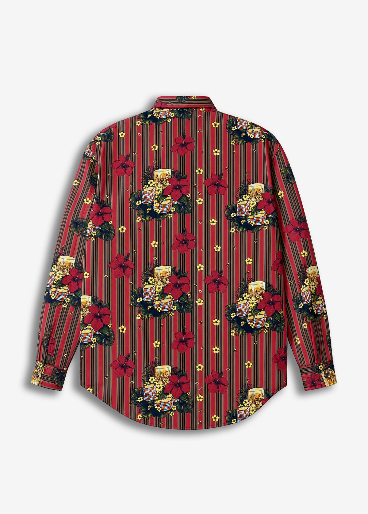 Camicia Fantasia Fiori Red