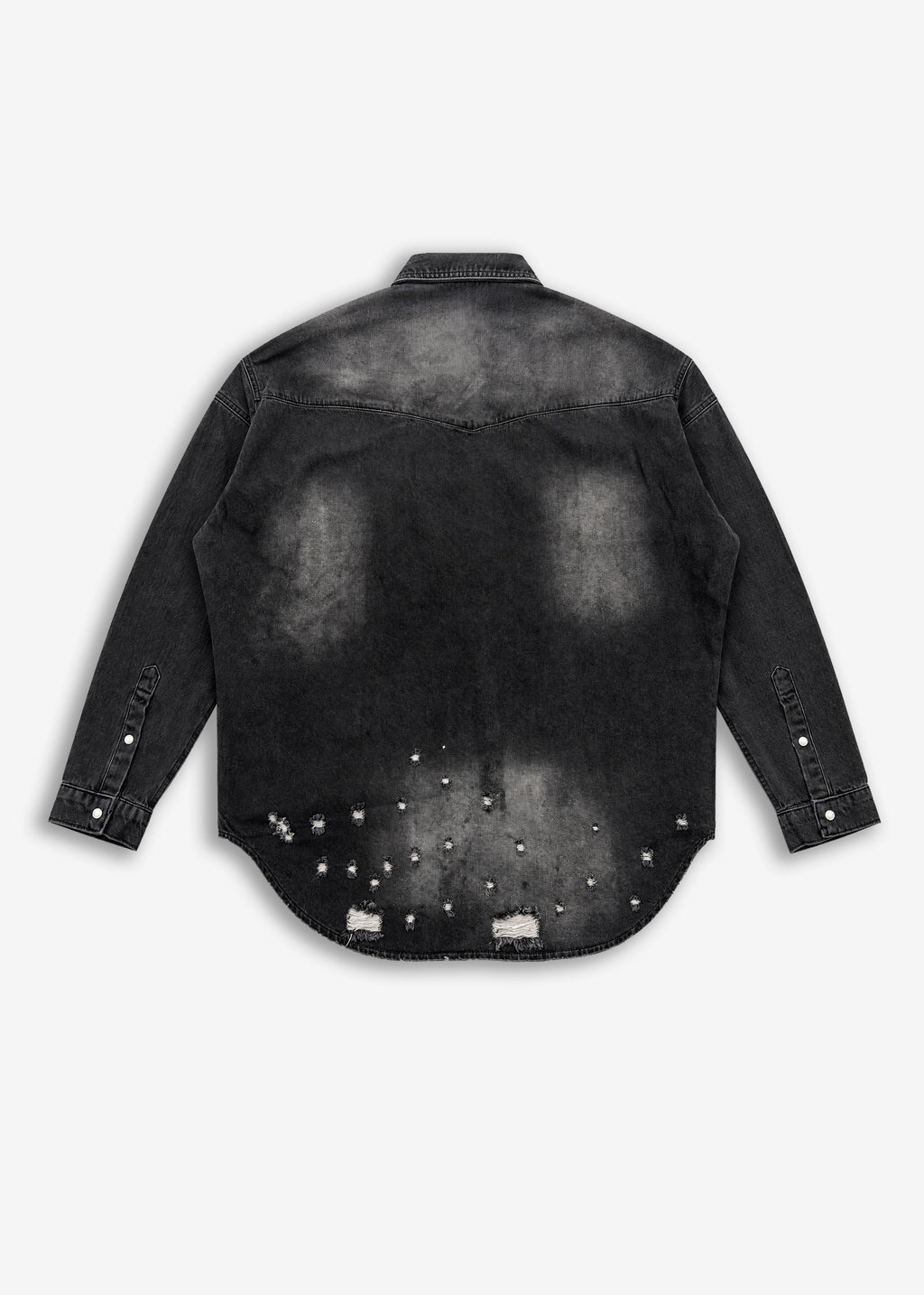 Maxishirt in denim Black