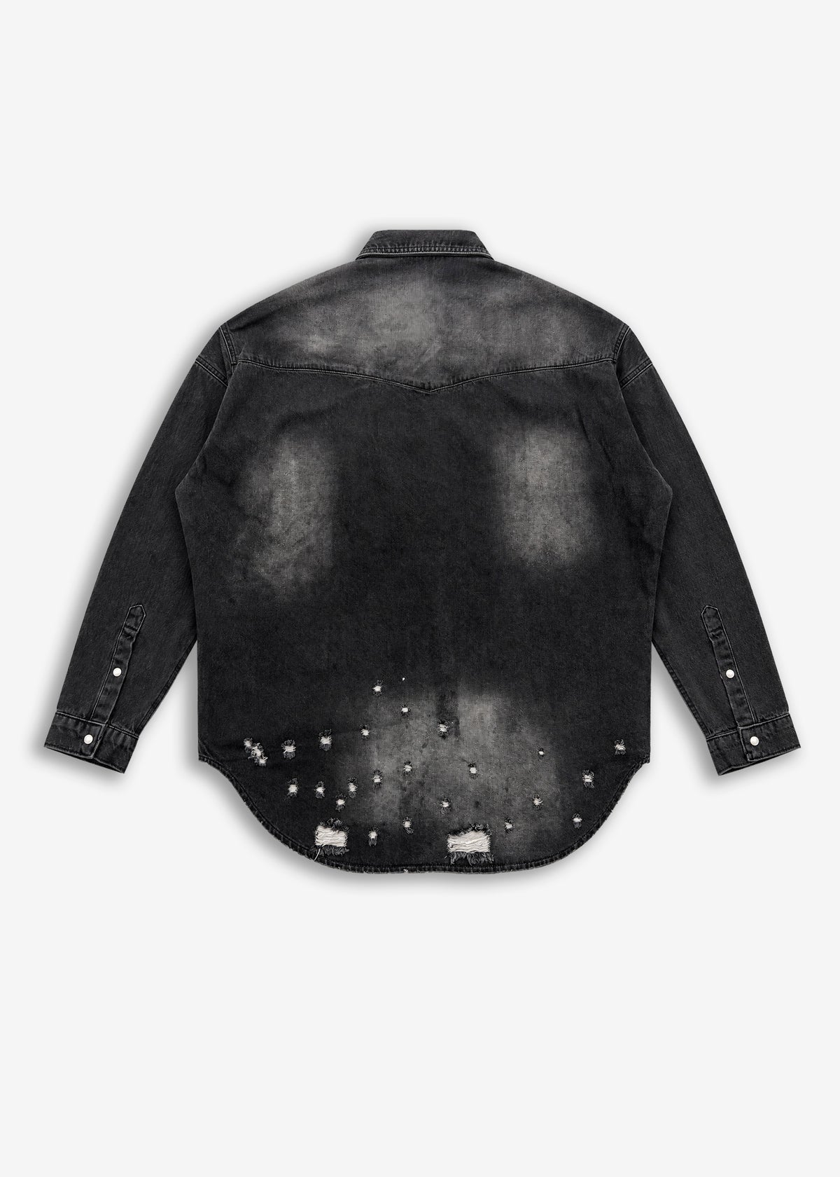 Maxishirt in denim Black