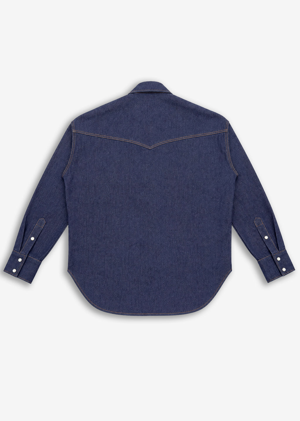 Maxishirt in denim Blue