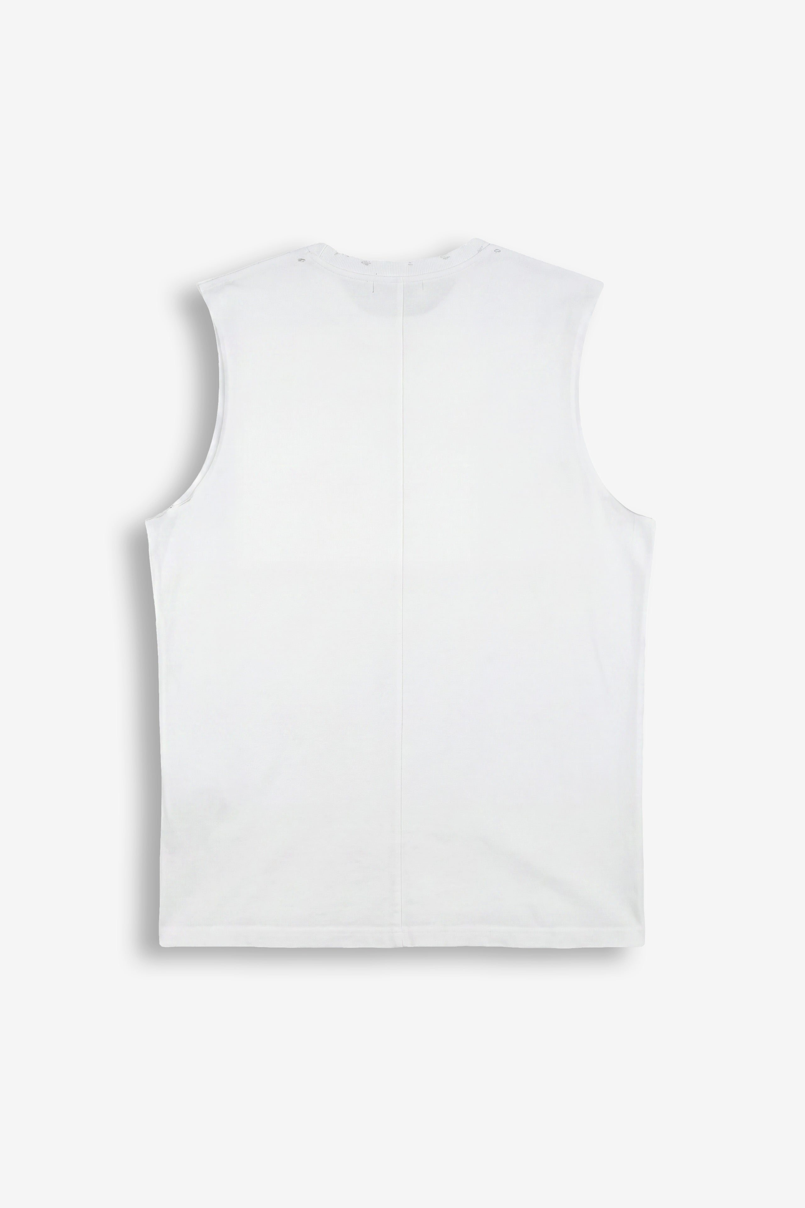 Canotta stampata Crown White