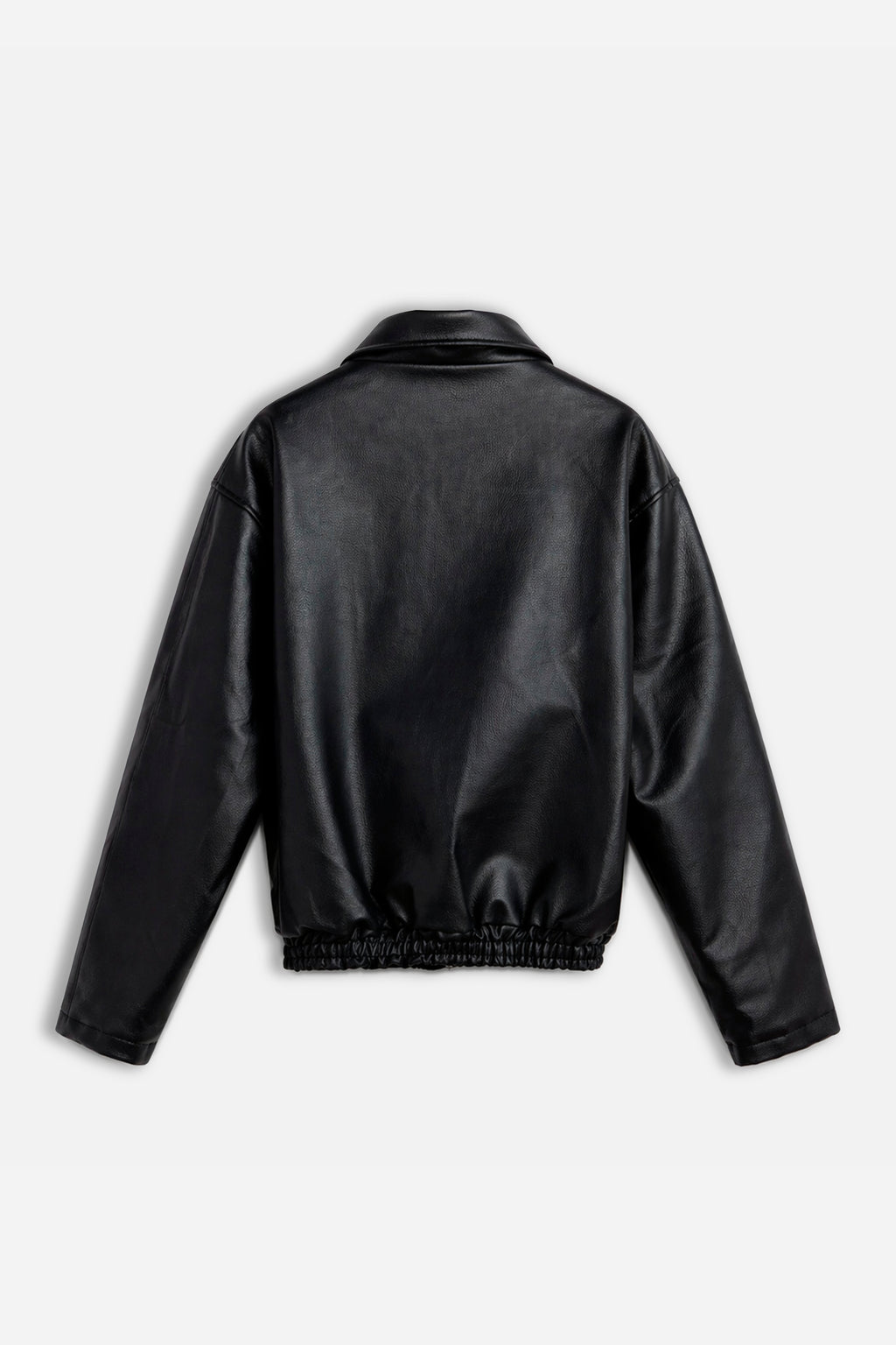 Bomber ecopelle martellata Black