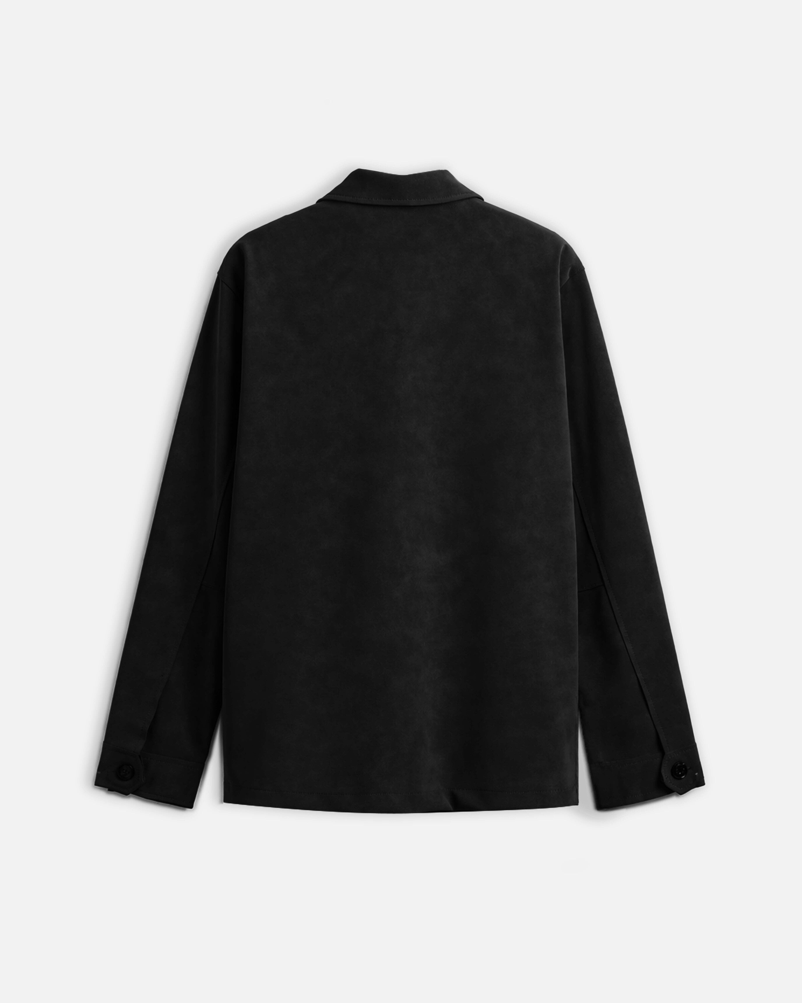 Giacca in suede con tasconi Black
