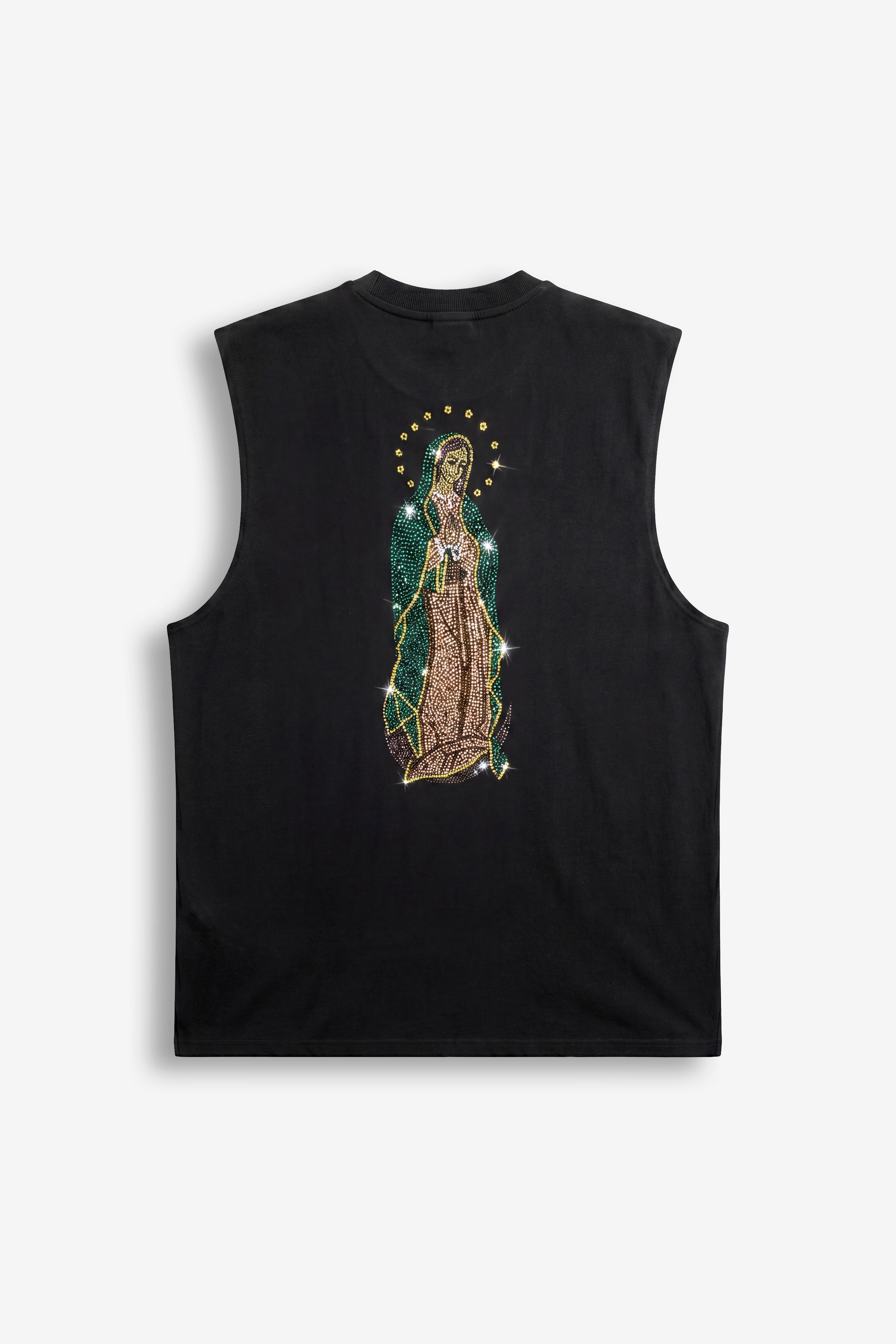 Canotta Oversize “Santa Madre” – Black
