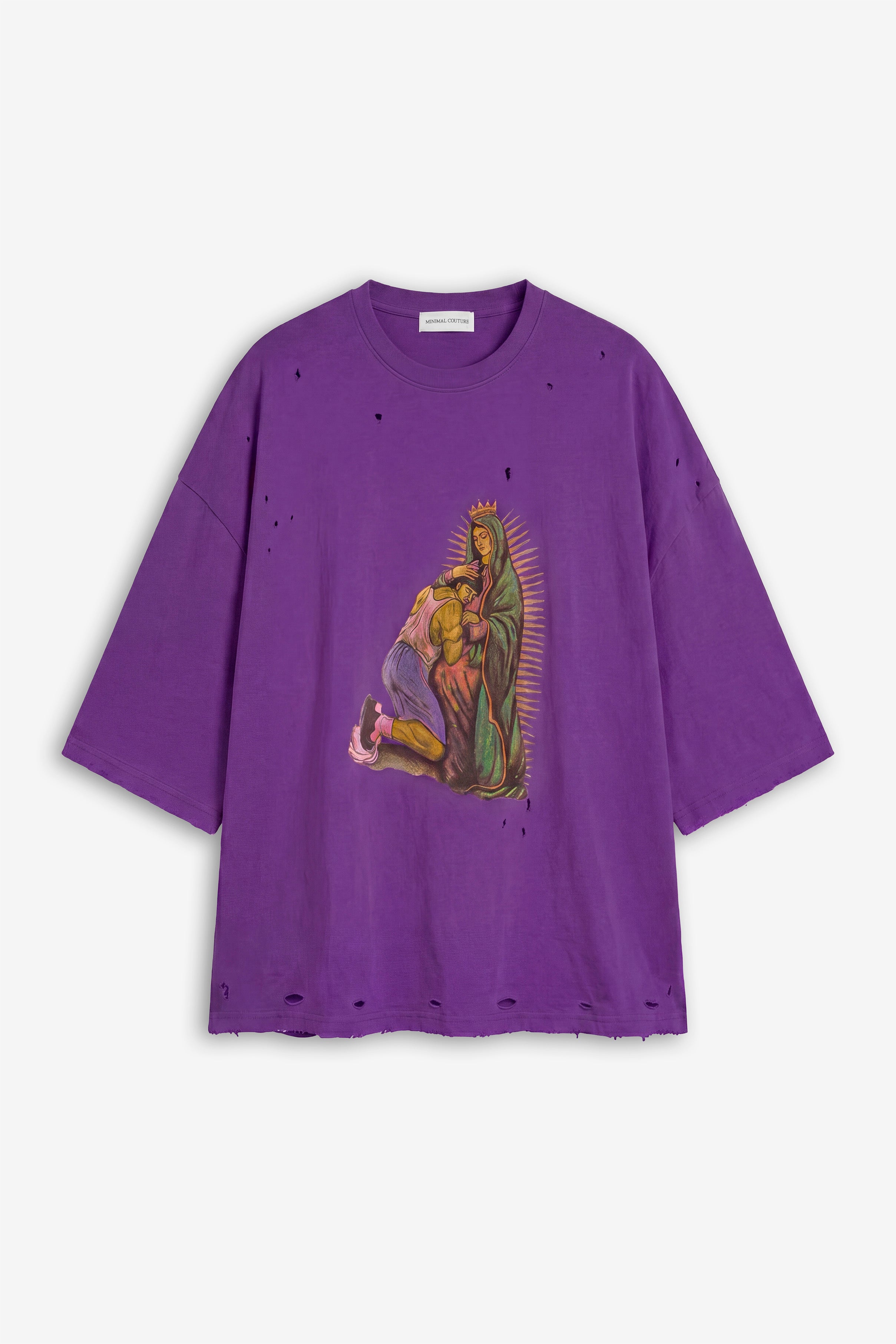 T-shirt stampata Purple
