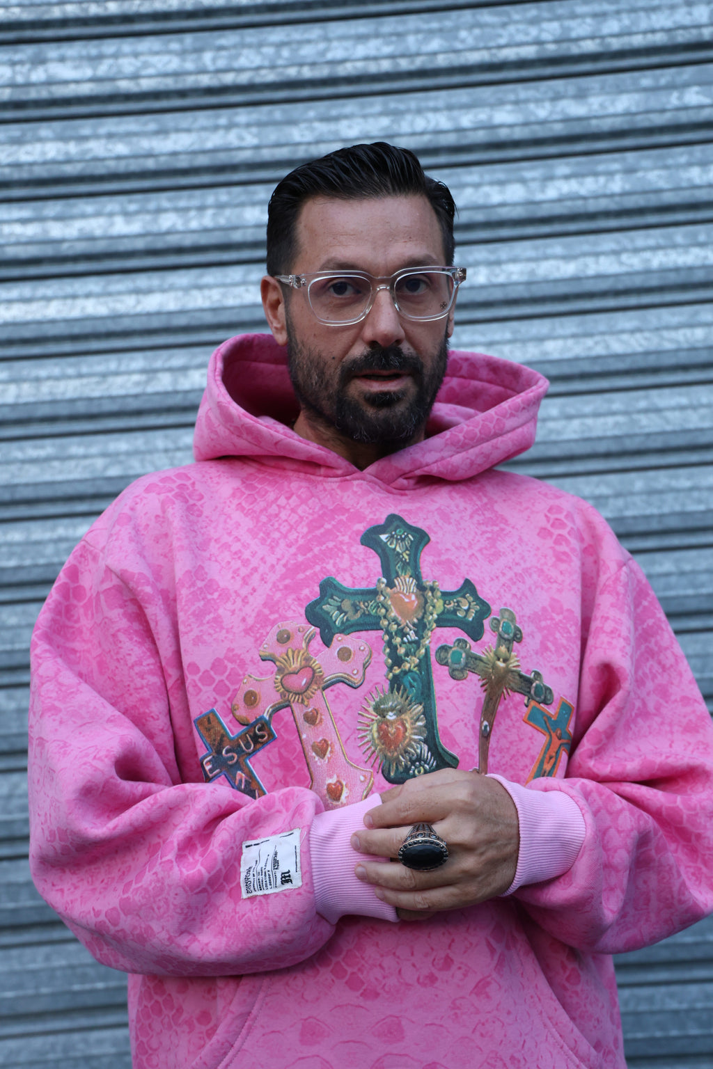 Hoodie tracksuit Croci color Fuxia