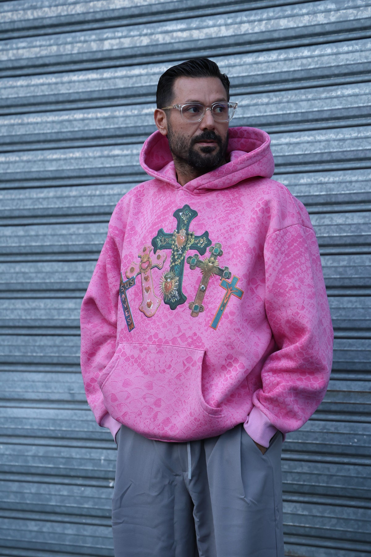 Hoodie tracksuit Croci color Fuxia