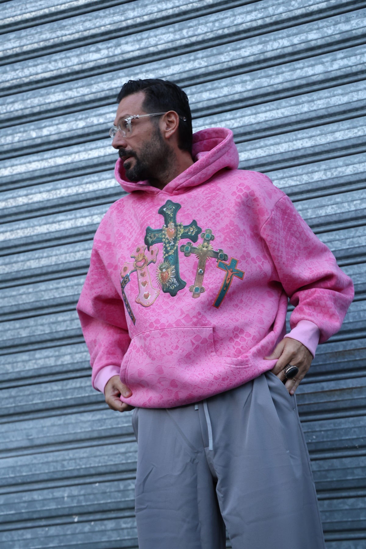 Hoodie tracksuit Croci color Fuxia
