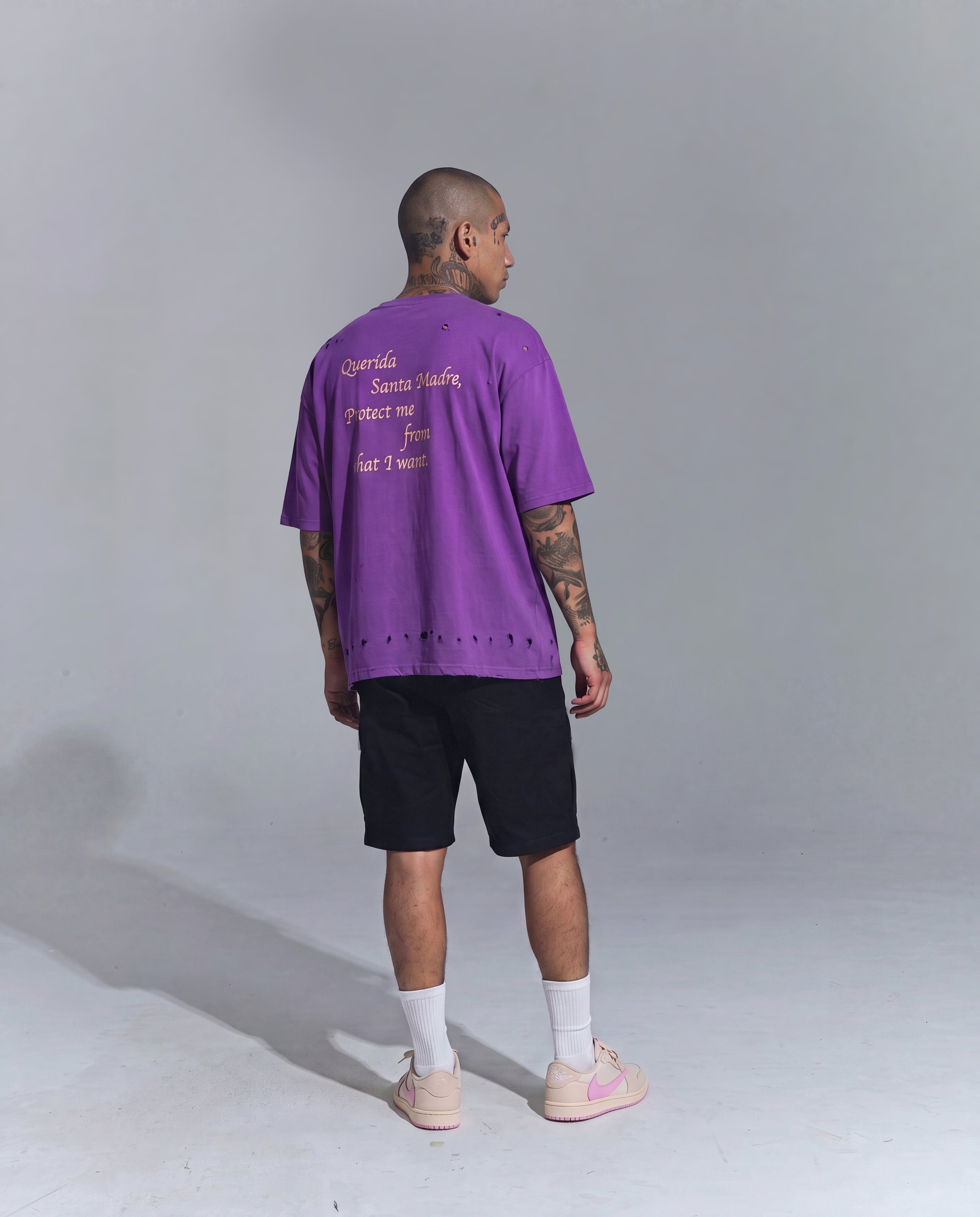 T-shirt stampata Purple