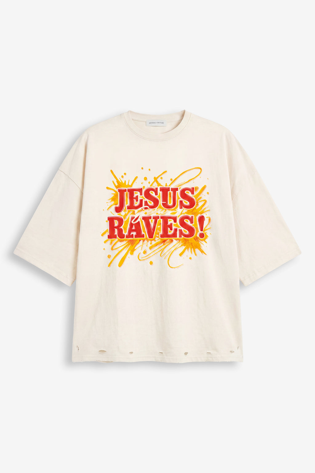 T-Shirt Oversize “Jesus Saves” White
