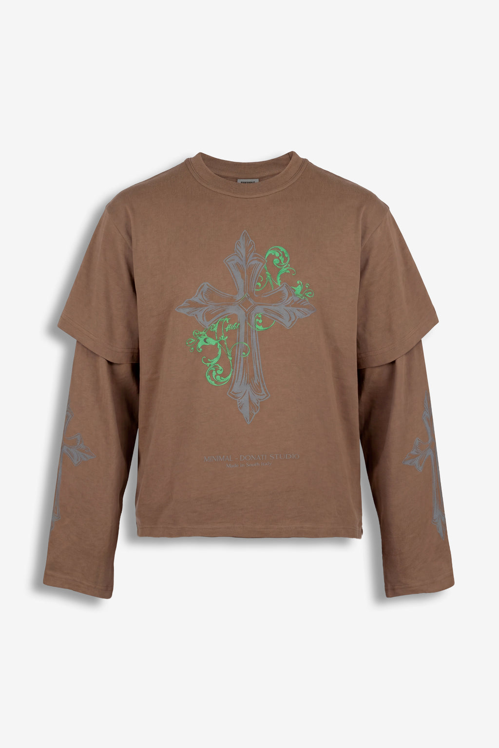 Long sleeve Cross Brown