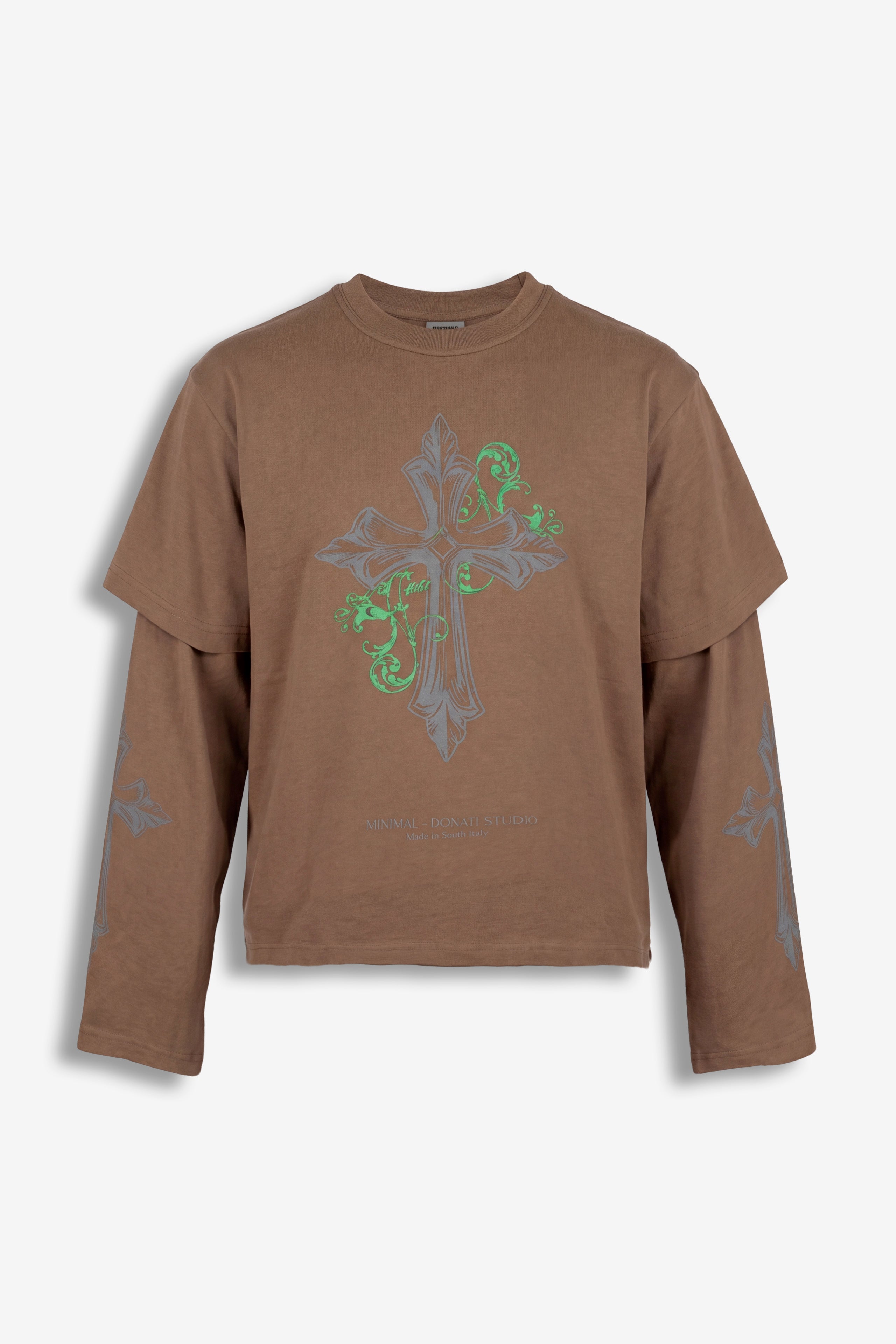 Long sleeve Cross Brown