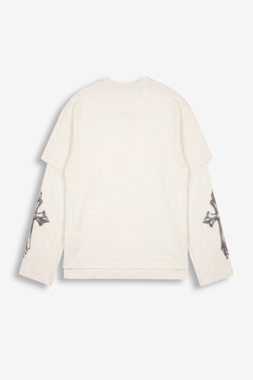 Long sleeve Cross White